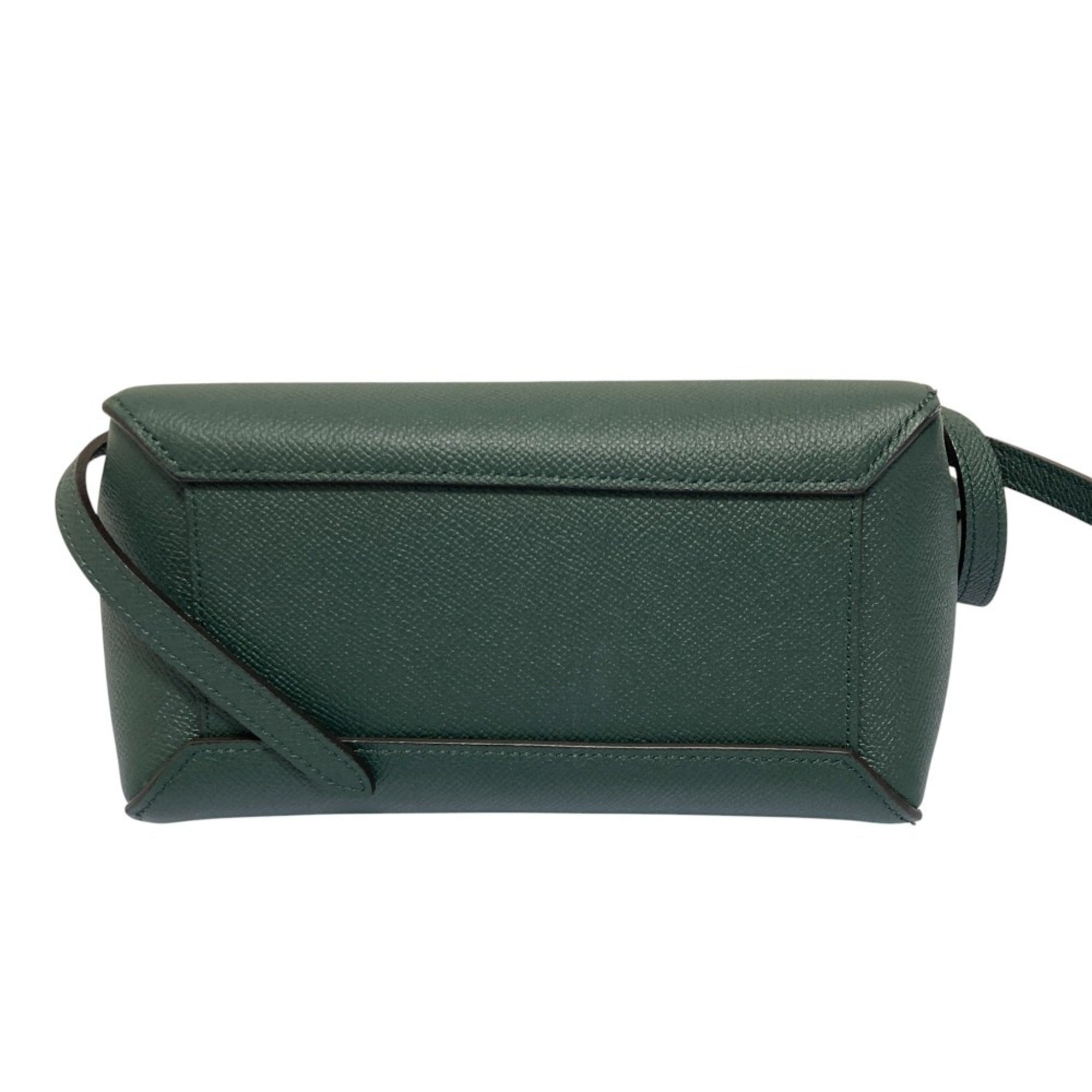 CELINE Nano Belt Bag, 2-Way Shoulder Bag/Handbag, Green, Women's — Like New