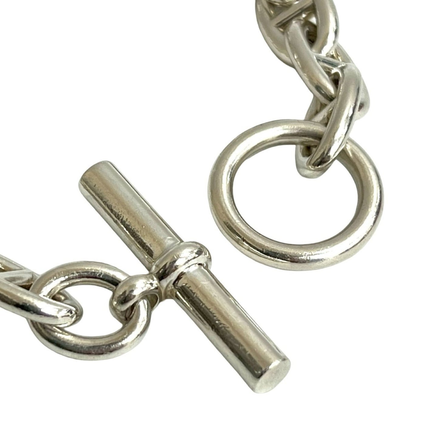 HERMES Chaine d'Ancre GM 13-link Sterling Silver 925 Chain Bracelet, 31907