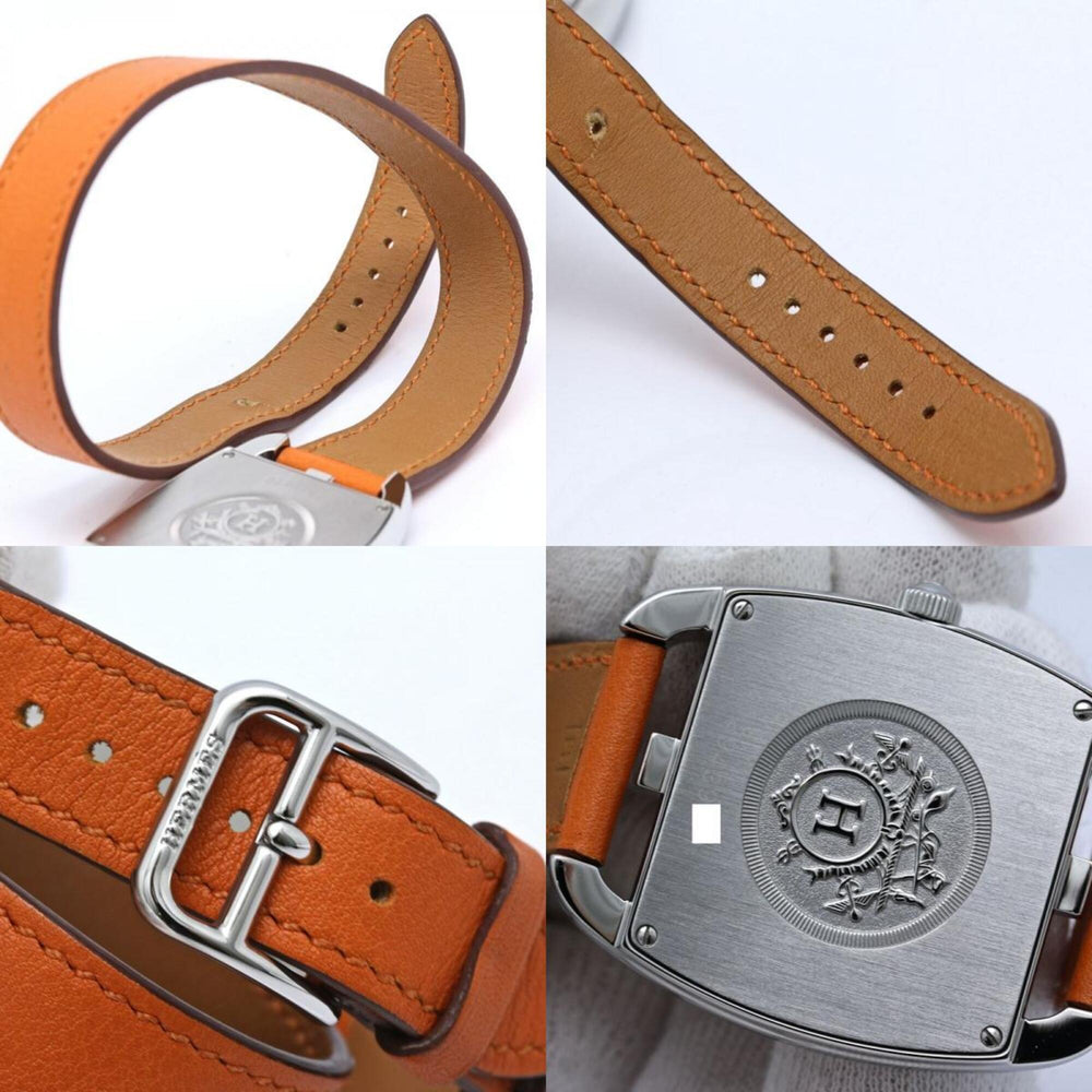 HERMES Cape Cod Tonneau Double Tour CT1.710.130.W0R1 Men's Watch SS x Swift 40575 — Very Good
