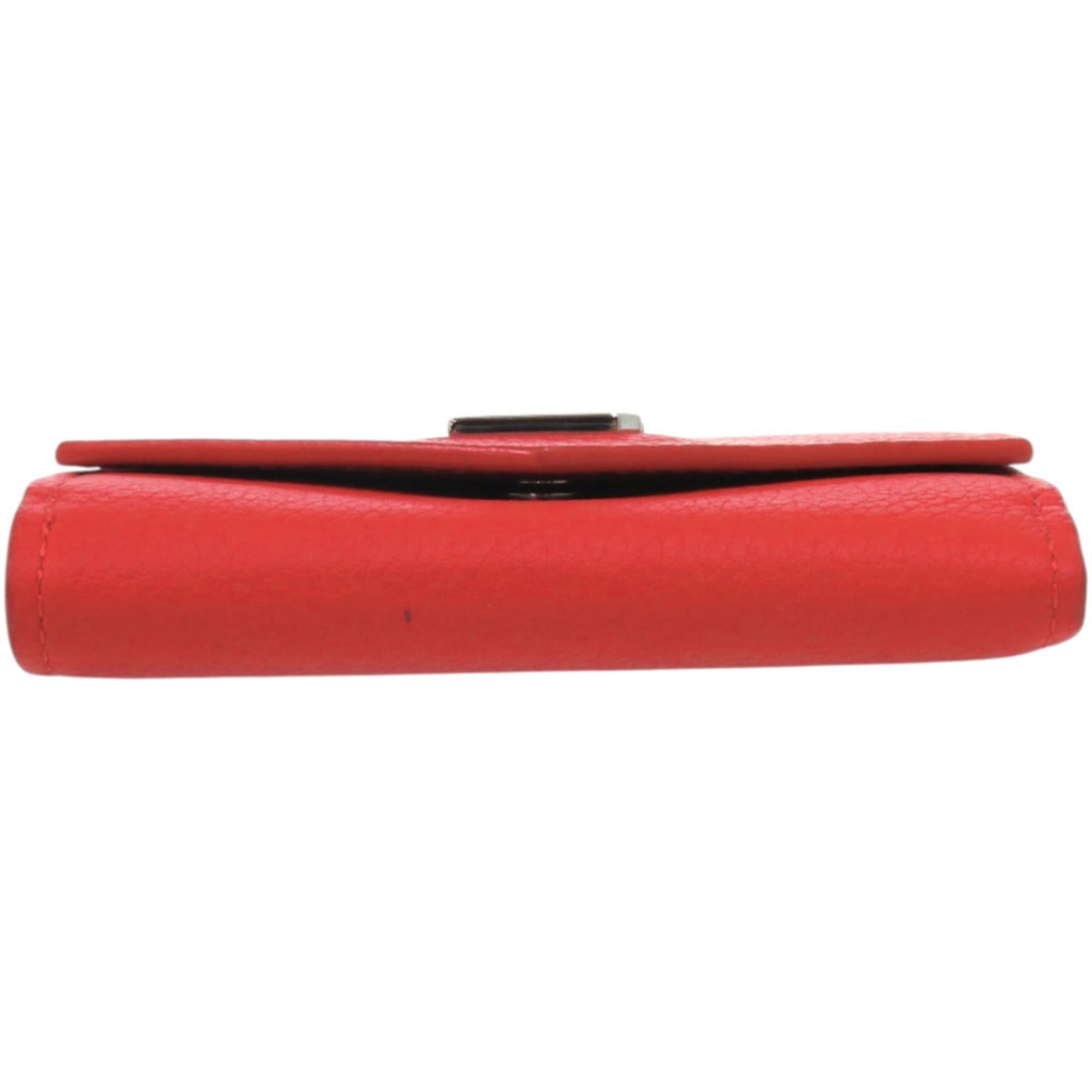 Like new Louis Vuitton Portefeuille Rock Mini M67860 Leather Red Tri-fold Wallet LV 1671 LOUIS VUITTON