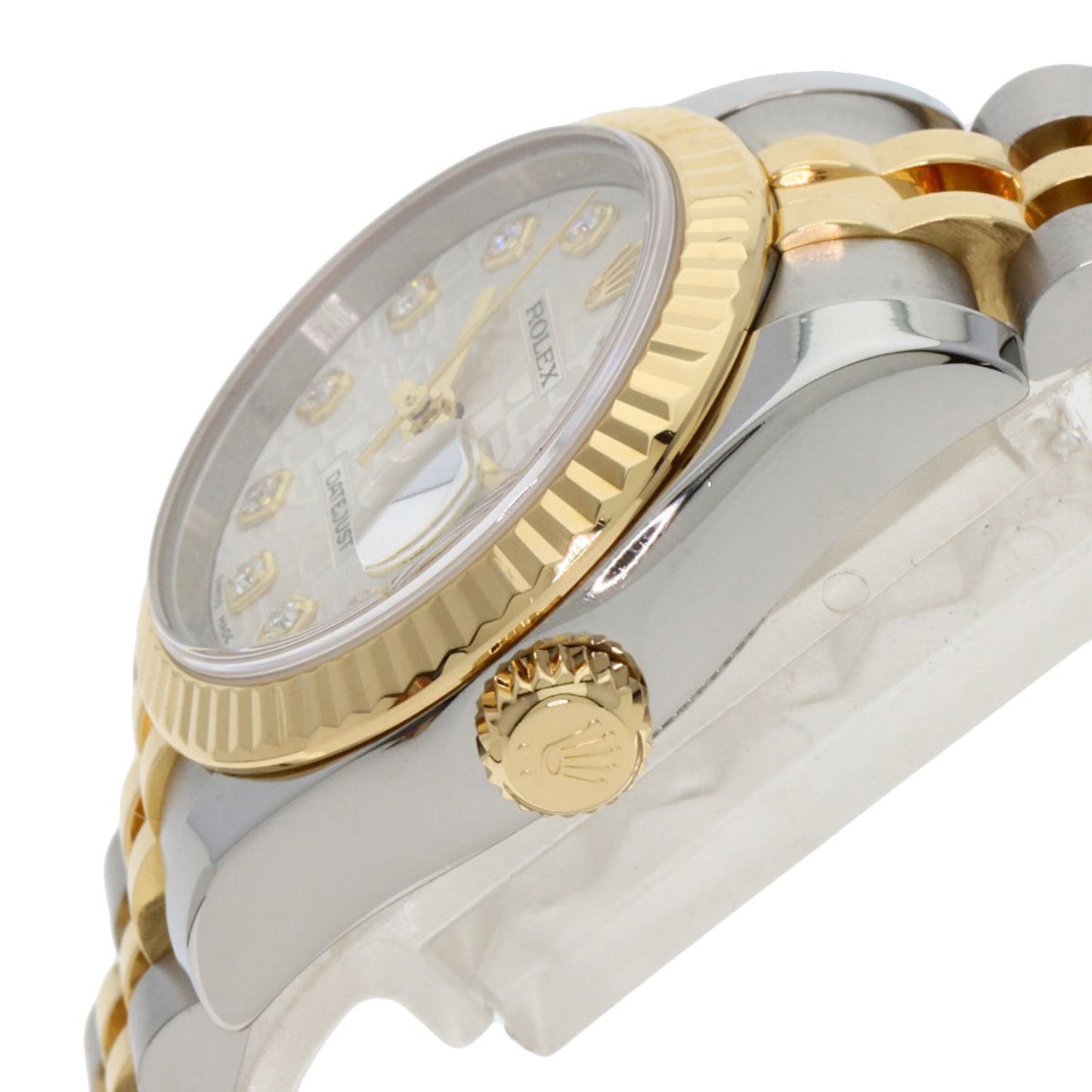 Rolex 179173G Datejust 10P Diamond Watch Stainless Steel SSxK18YG Ladies ROLEX