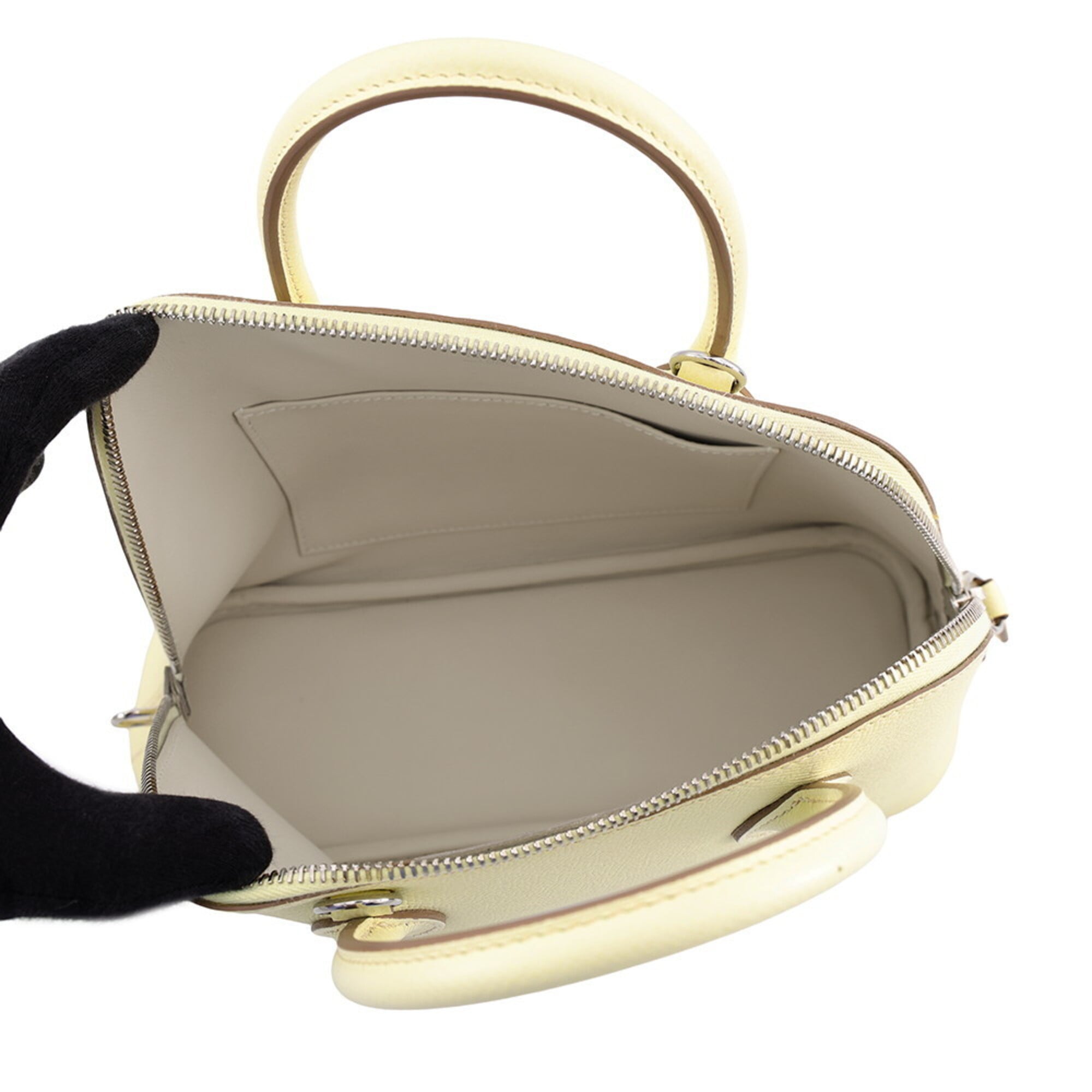 Hermes Bolide 1923 25 Verso Jaune Milton Cle Epsom W stamp 2-way shoulder bag handbag HERMES — Like New