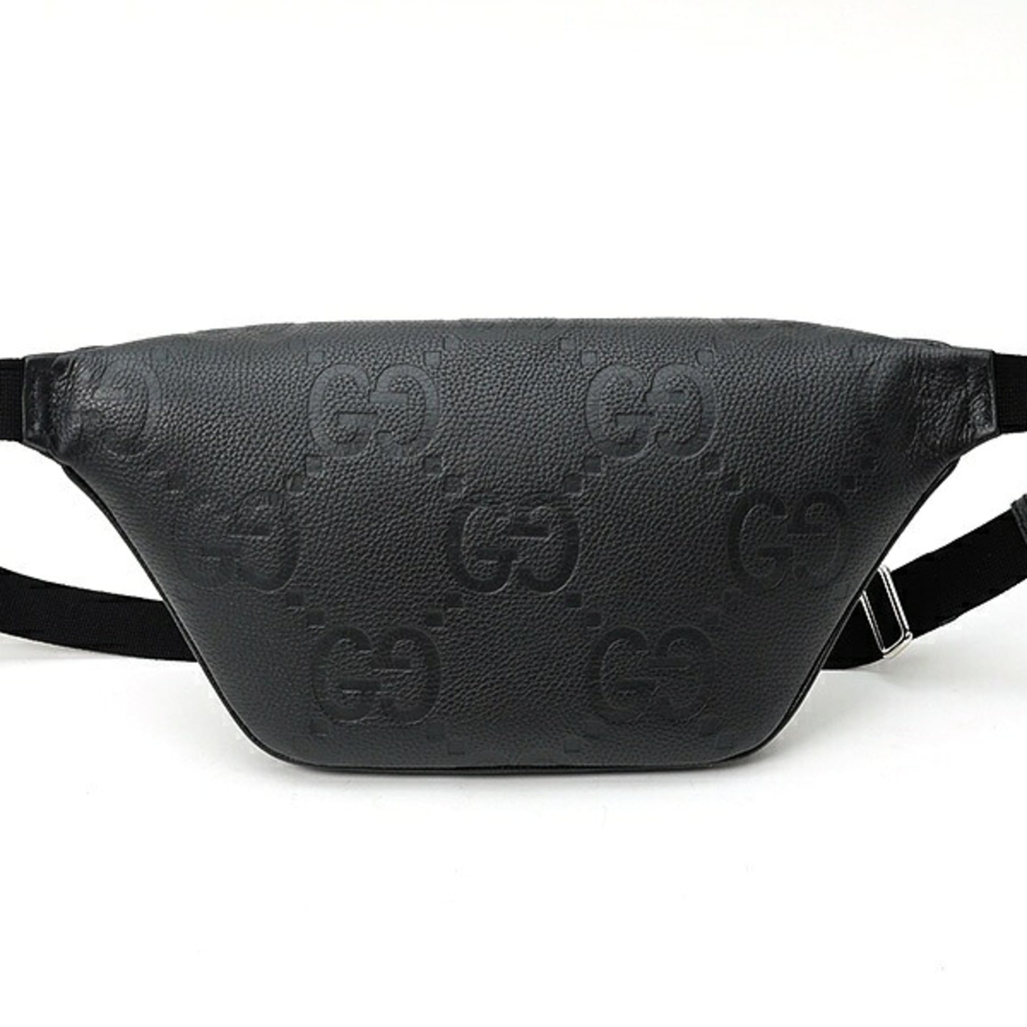 Gucci Jumbo GG Large Belt Bag 645093 Leather Black — Like New
