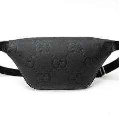 Gucci Jumbo GG Large Belt Bag 645093 Leather Black — Like New