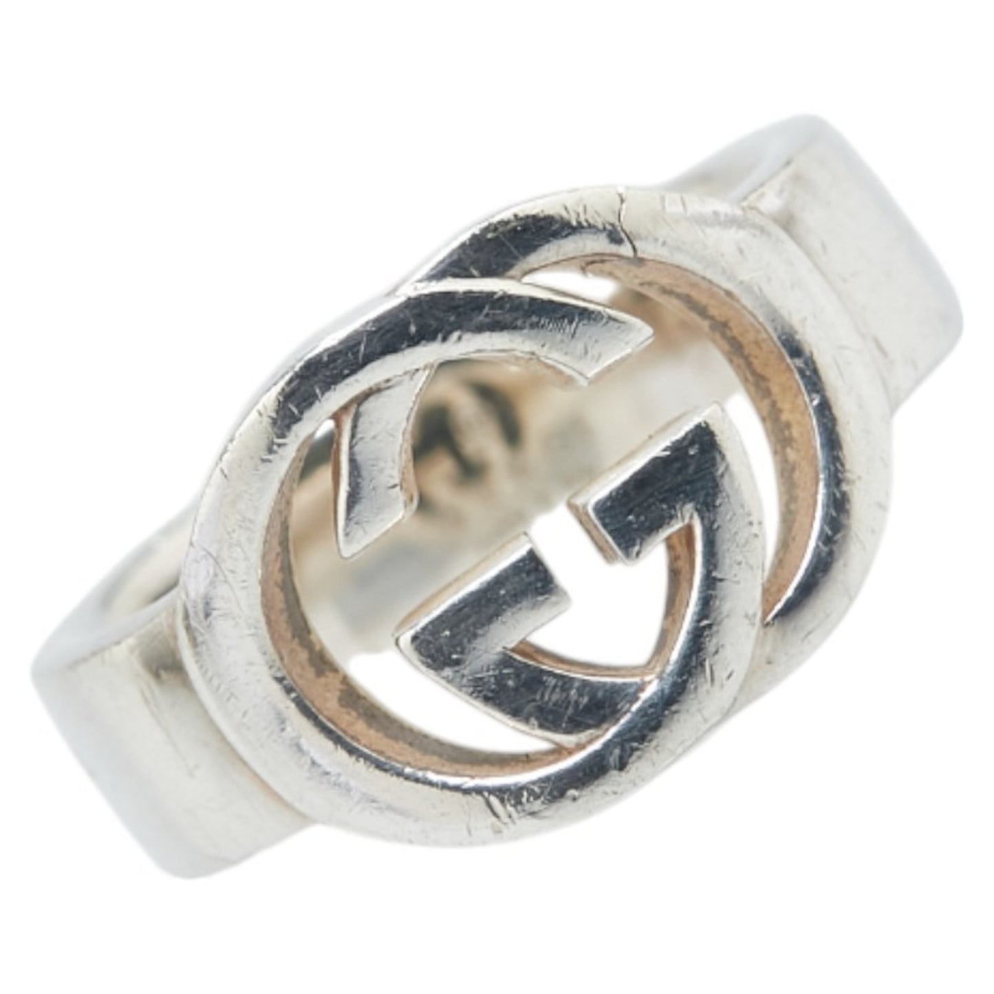 Gucci Interlocking G Ring #9 SV925 Silver Women's GUCCI