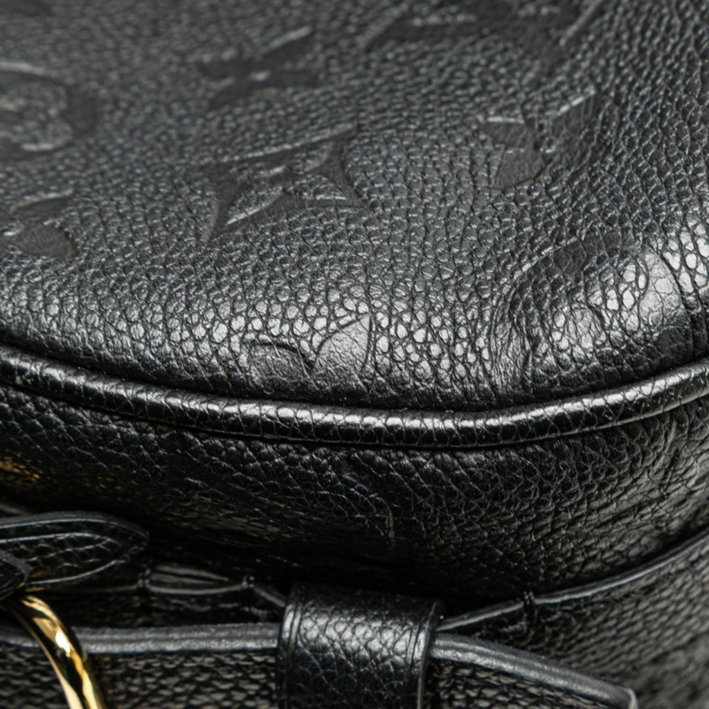 Louis Vuitton Monogram Empreinte Boite Chapeau Souple MM Crossbody Shoulder Bag M45649 Noir Black Leather Women's LOUIS VUITTON