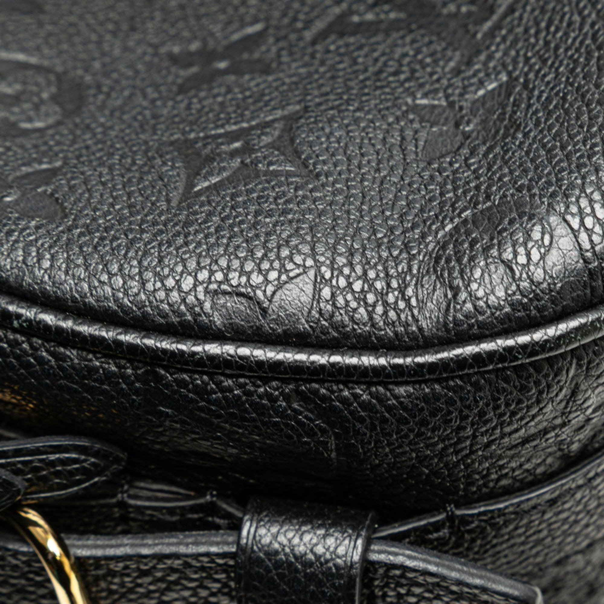 Louis Vuitton Monogram Empreinte Boite Chapeau Souple MM Crossbody Shoulder Bag M45649 Noir Black Leather Women's LOUIS VUITTON