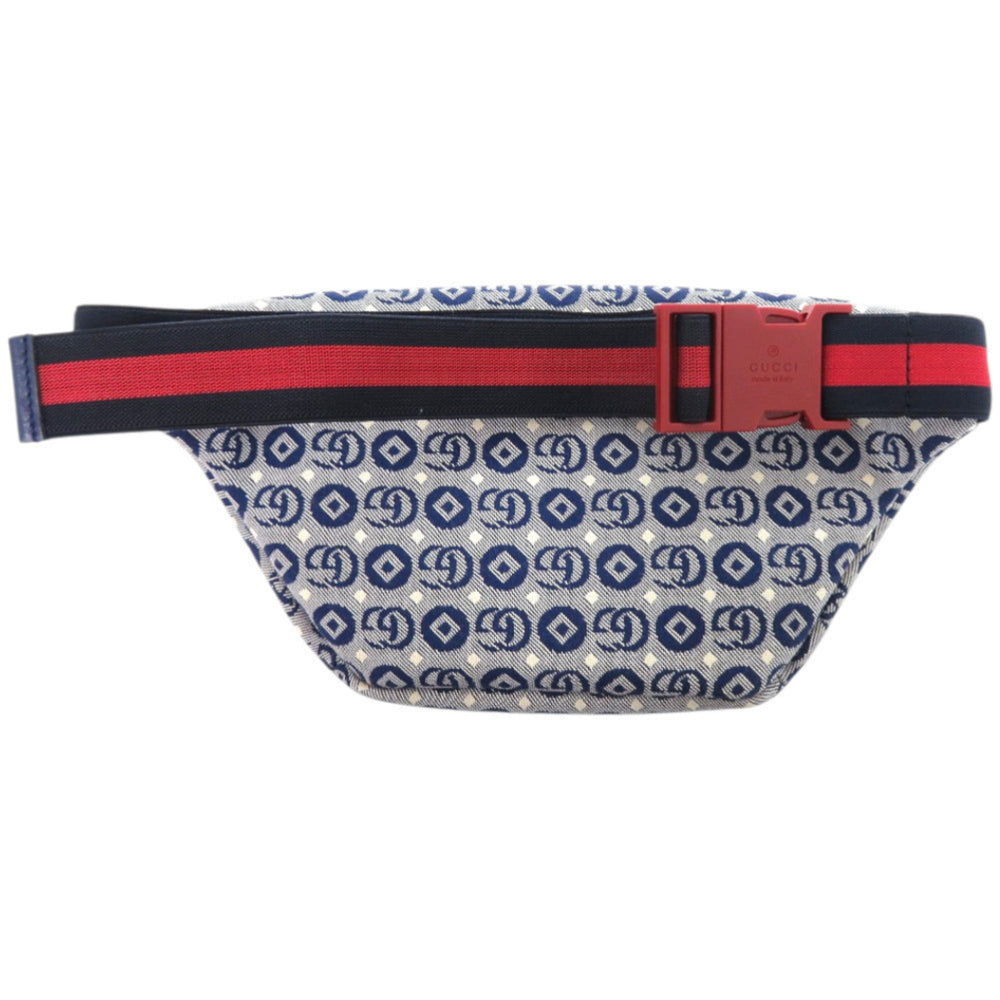 Like new Gucci children's star waist pouch 502095, canvas and leather, blue, 1584 GUCCI — Like New