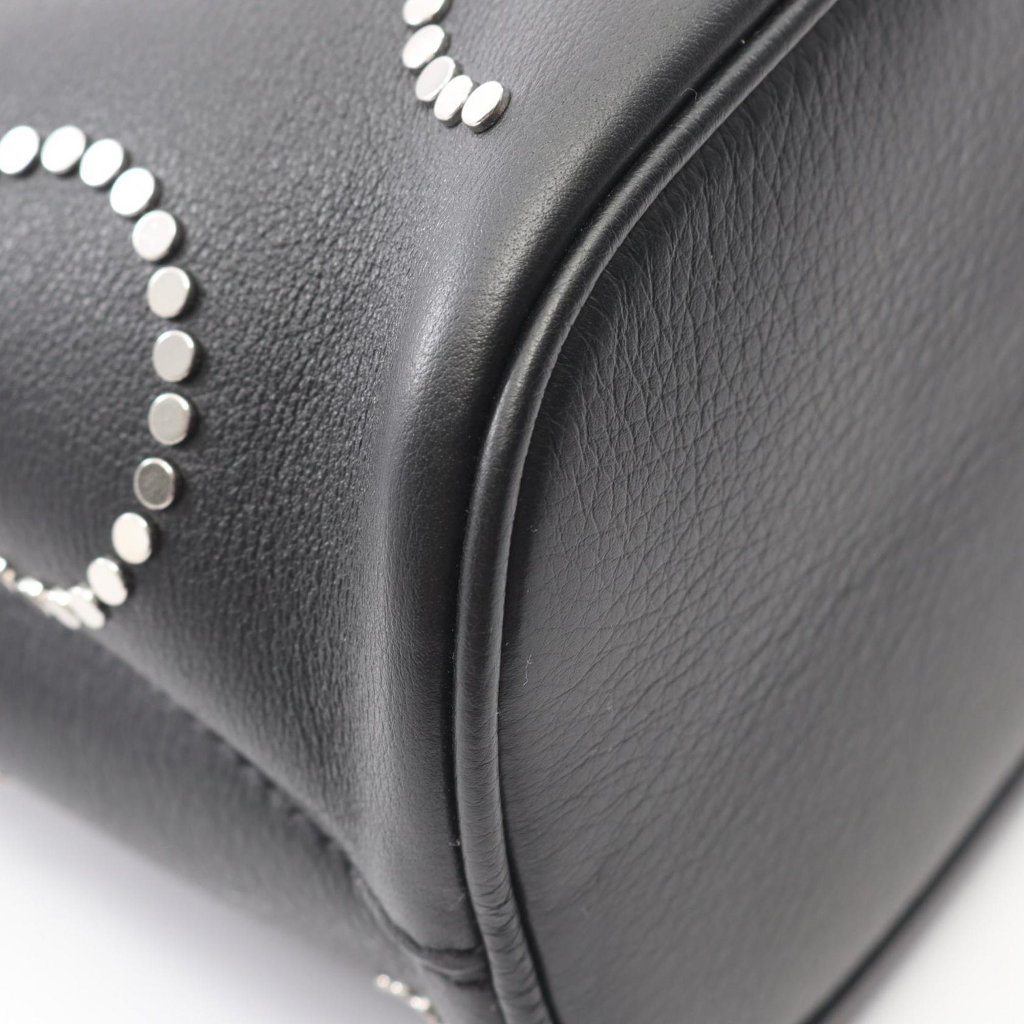 Prada Soft Grain Vite Buckle Tote Bag, Leather, Women's, Black, 1BA434 — New - Store Return