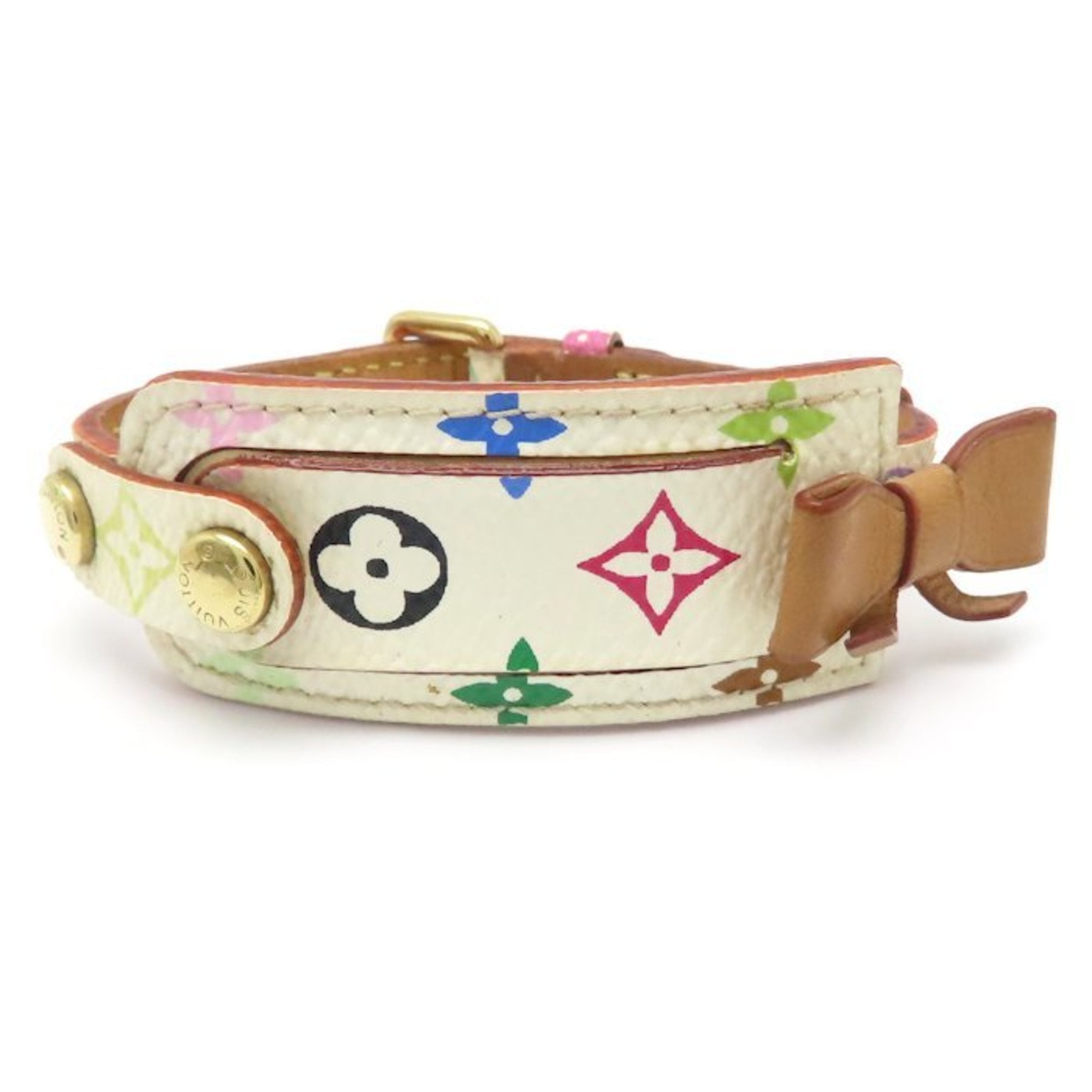 LOUIS VUITTON Louis Vuitton Porte Address Bracelet in Monogram Multicolore Bron, Women's, M92594 294878