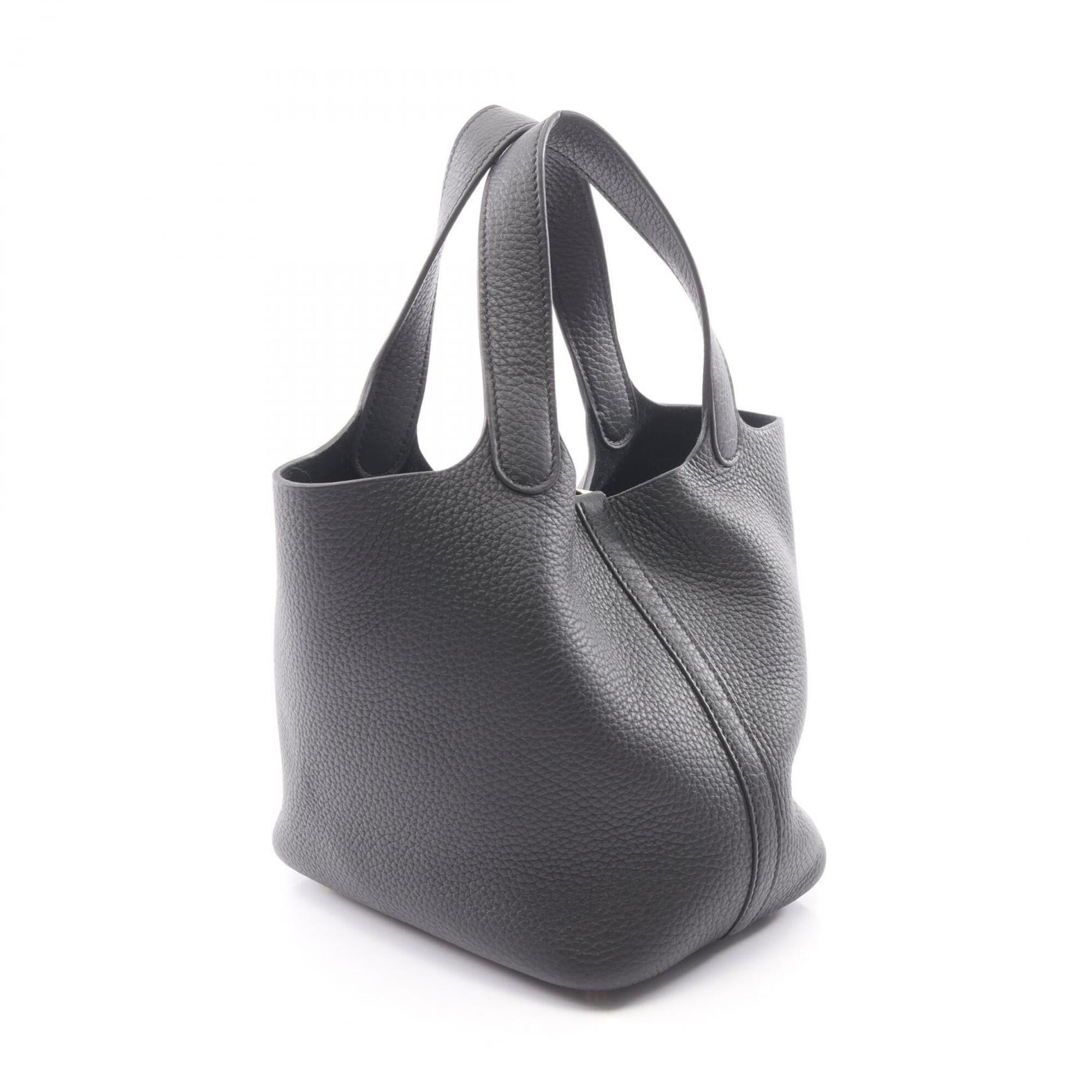 Hermes Picotin Lock PM Handbag, Leather, Taurillon Clemence Women's, Black — New - Store Return