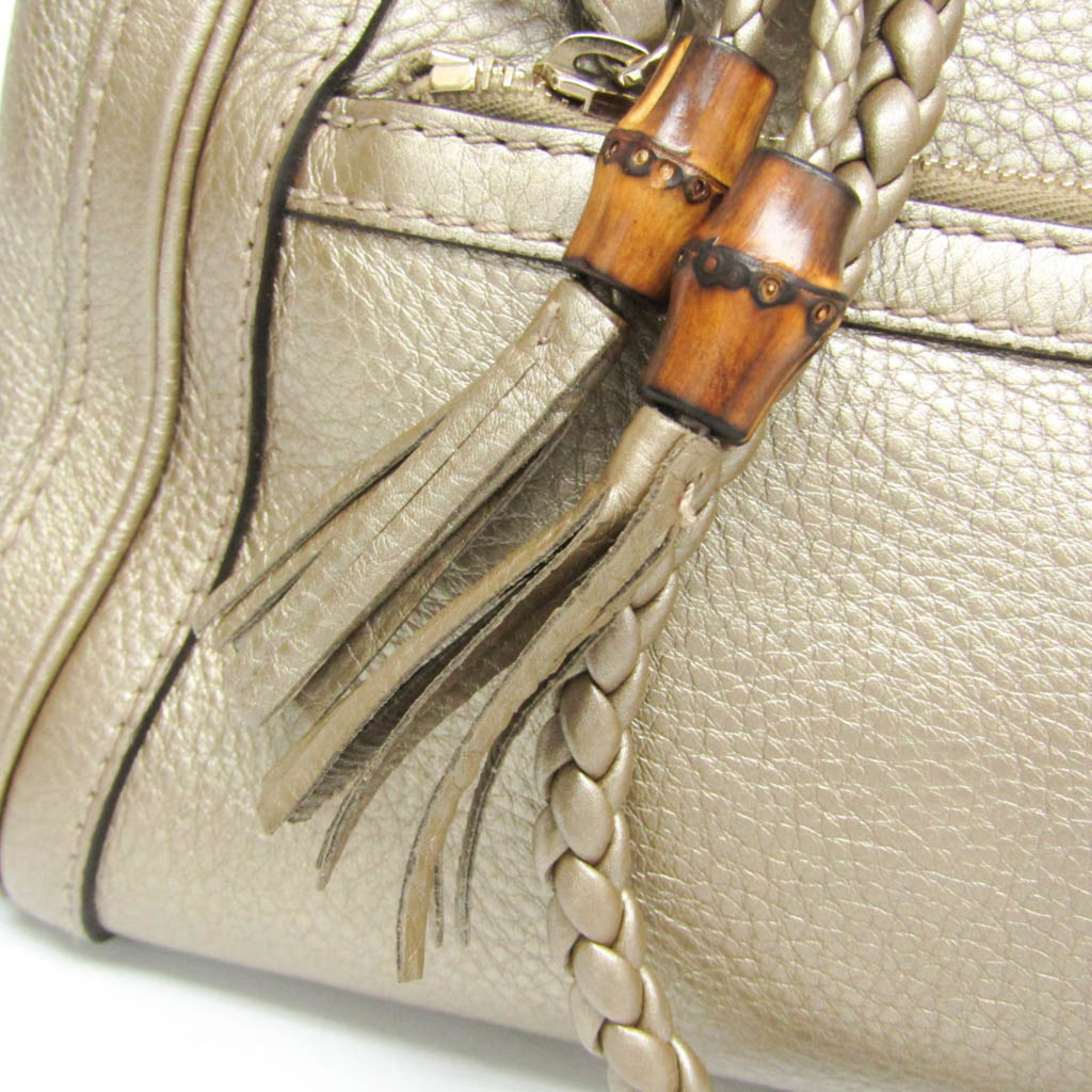 Gucci Bella 282300 Women's Leather Handbag,Shoulder Bag Gold