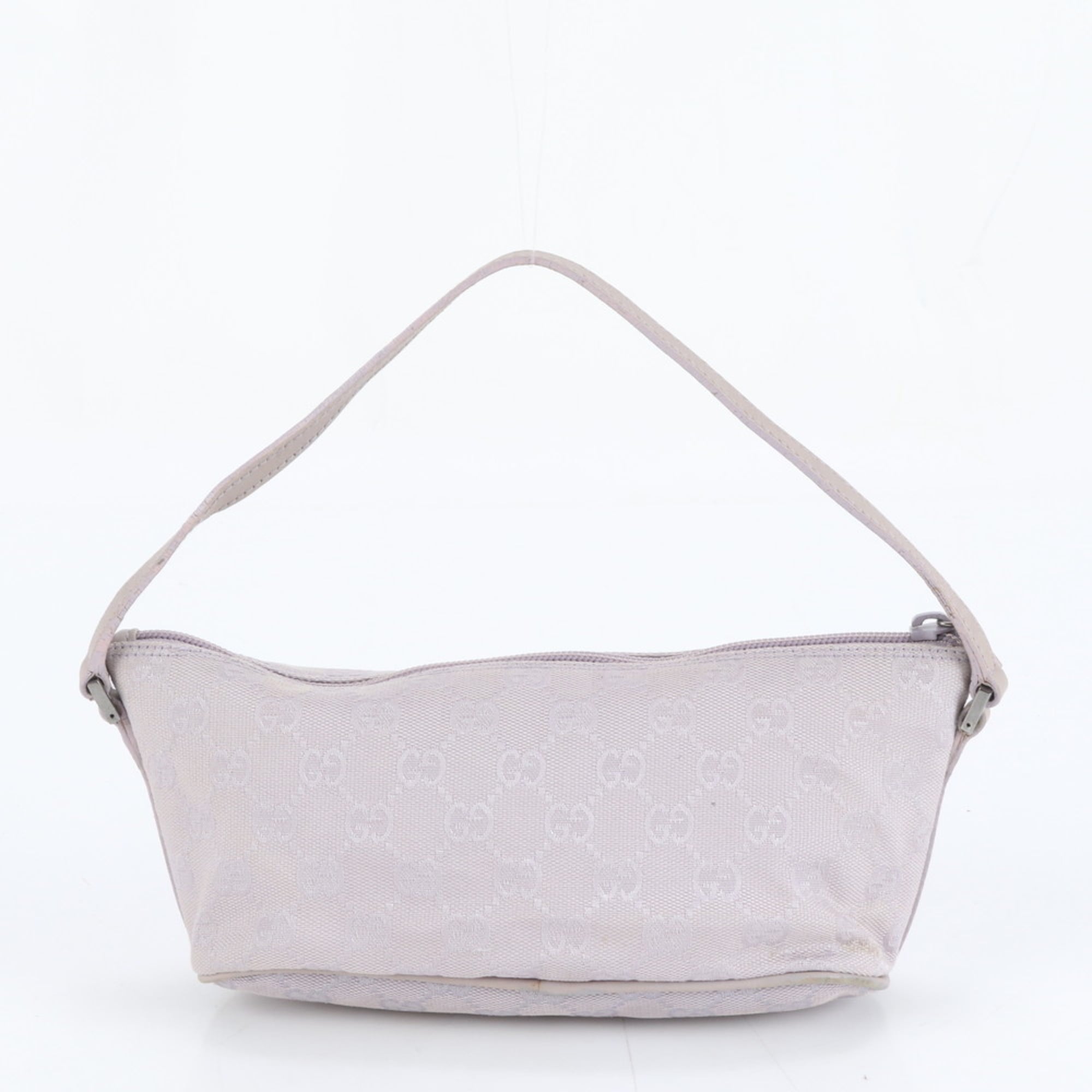 Gucci GG Canvas Accessory Pouch 07198 Leather Handbag for Women