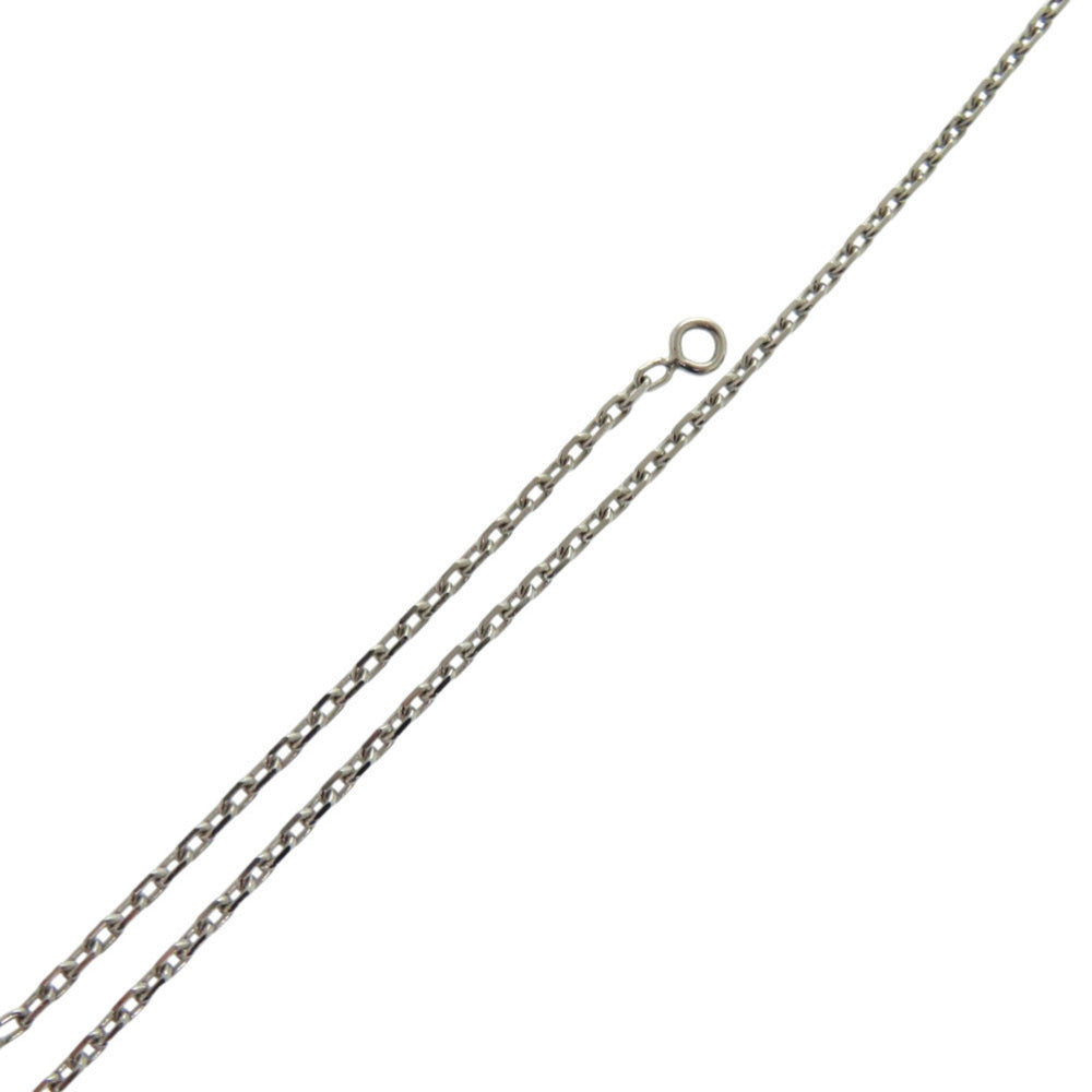 Hermes Like new Hermès Asde Coeur Ace of Hearts leather and metal brown necklace with Z markings, model 1006 — Like New