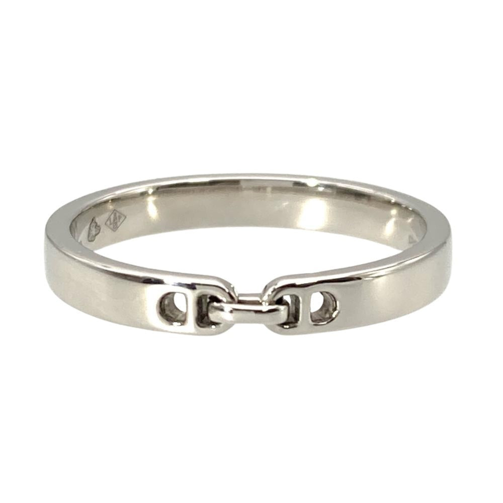 Hermes Everchaine d'Ancre PM Ring, Size 49, Platinum 950, 3.2g, Women's — Like New
