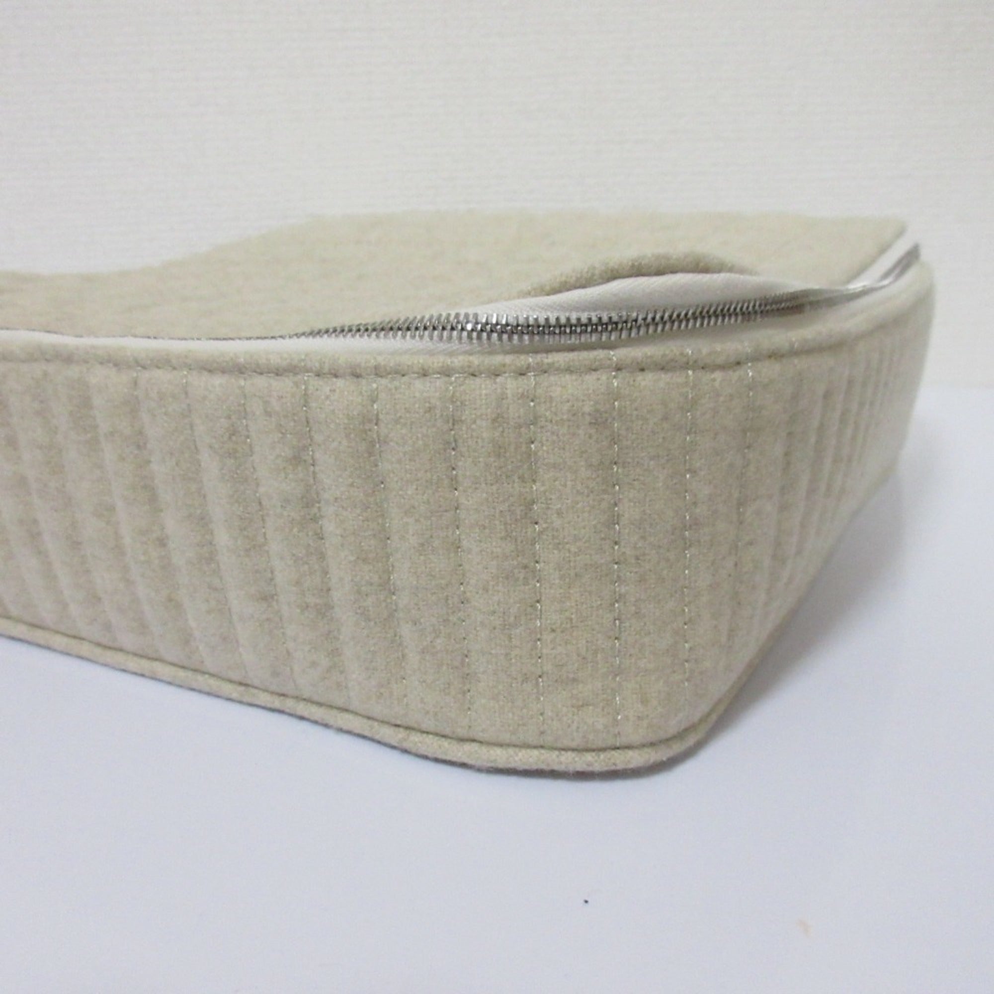 HERMES Paddock Handbag Pouch Travel Case Greige Women's — Like New