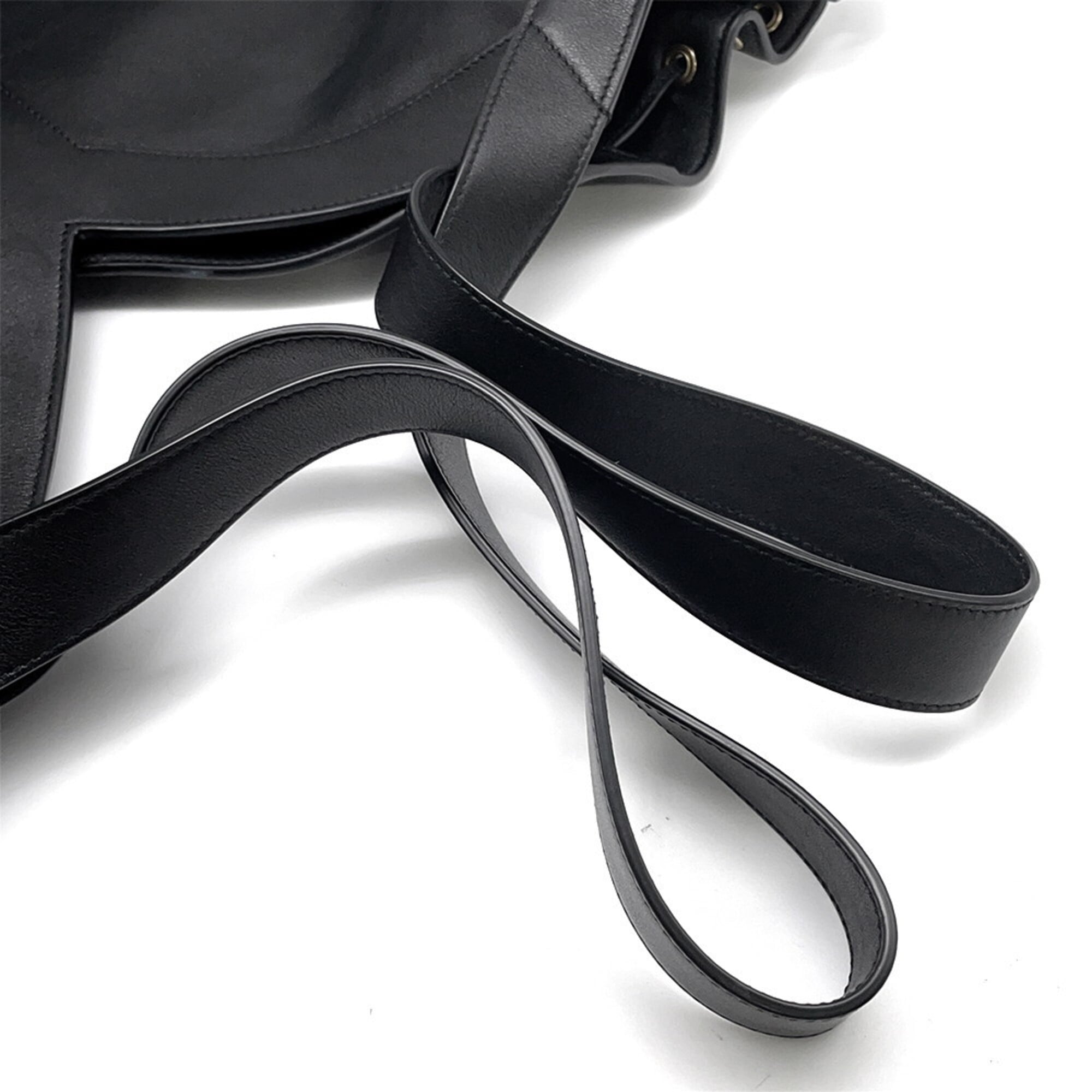 Yves Saint Laurent Saint Laurent Paris Tote Bag Y Hobo Leather 833160 SAINT LAURENT PARIS Handbag Black — Like New