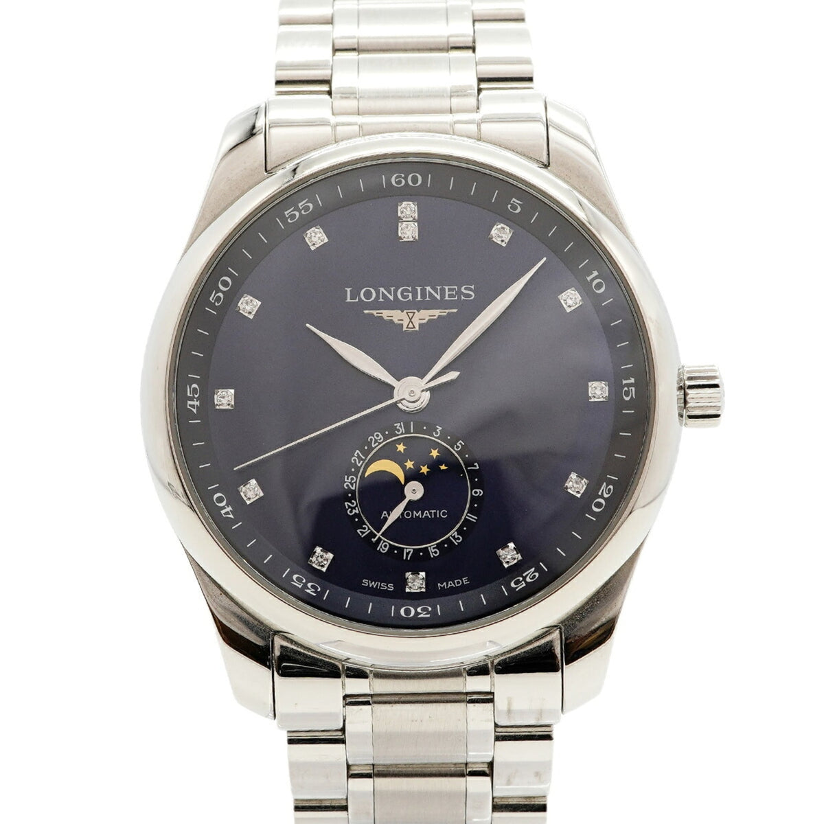 Longines Master Collection Moonphase L2.909.4 Navy Dial Men's Watch — Very Good