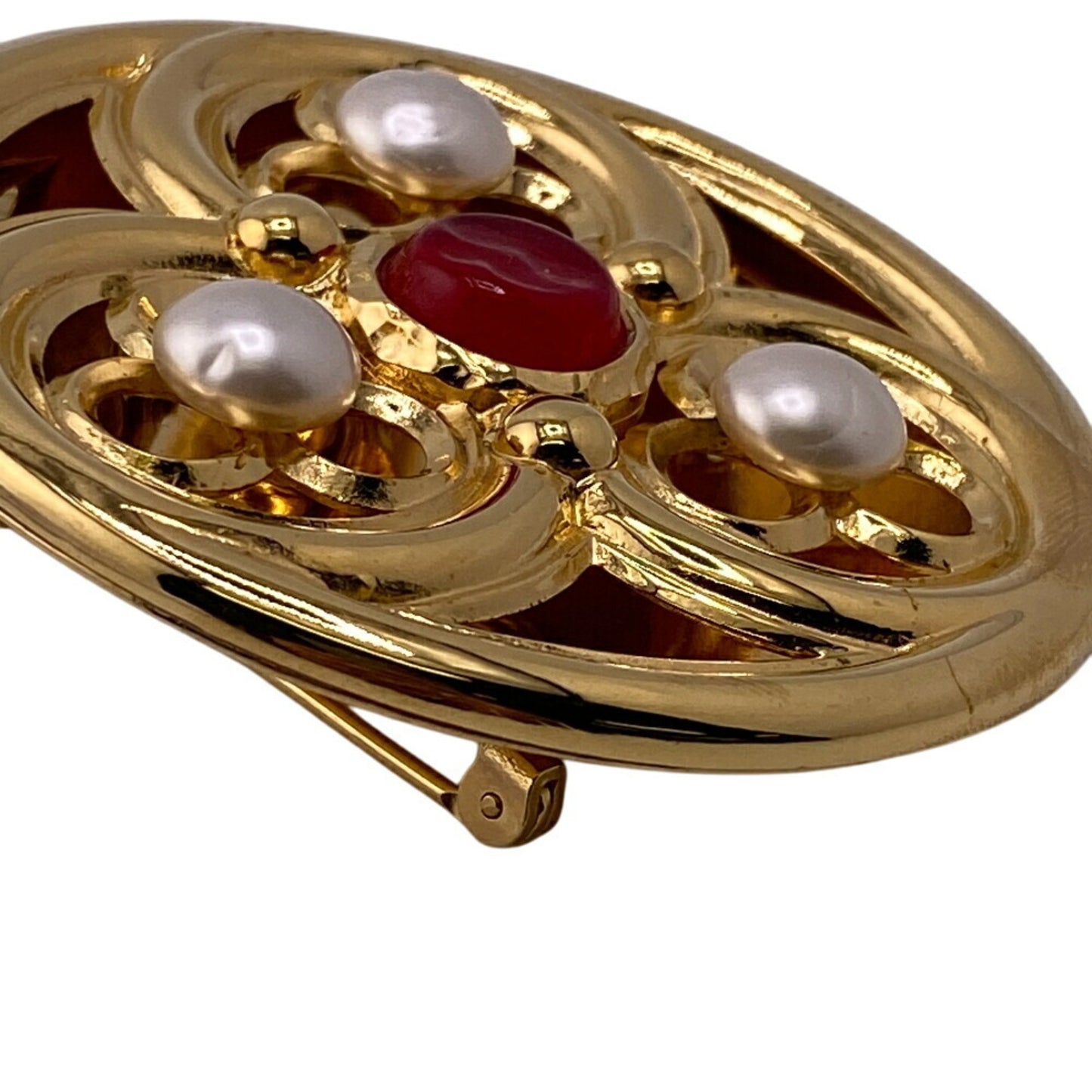 CHANEL Gripoa Brooch Gold Ladies