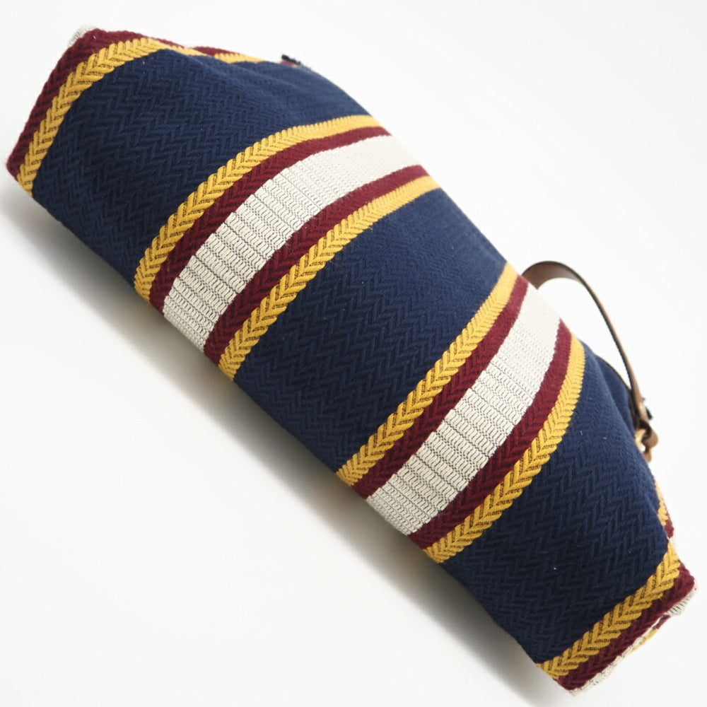 GUCCI Embroidered Canvas Large Pouch 822870 Clutch Bag Navy Multicolor Women's — Like New