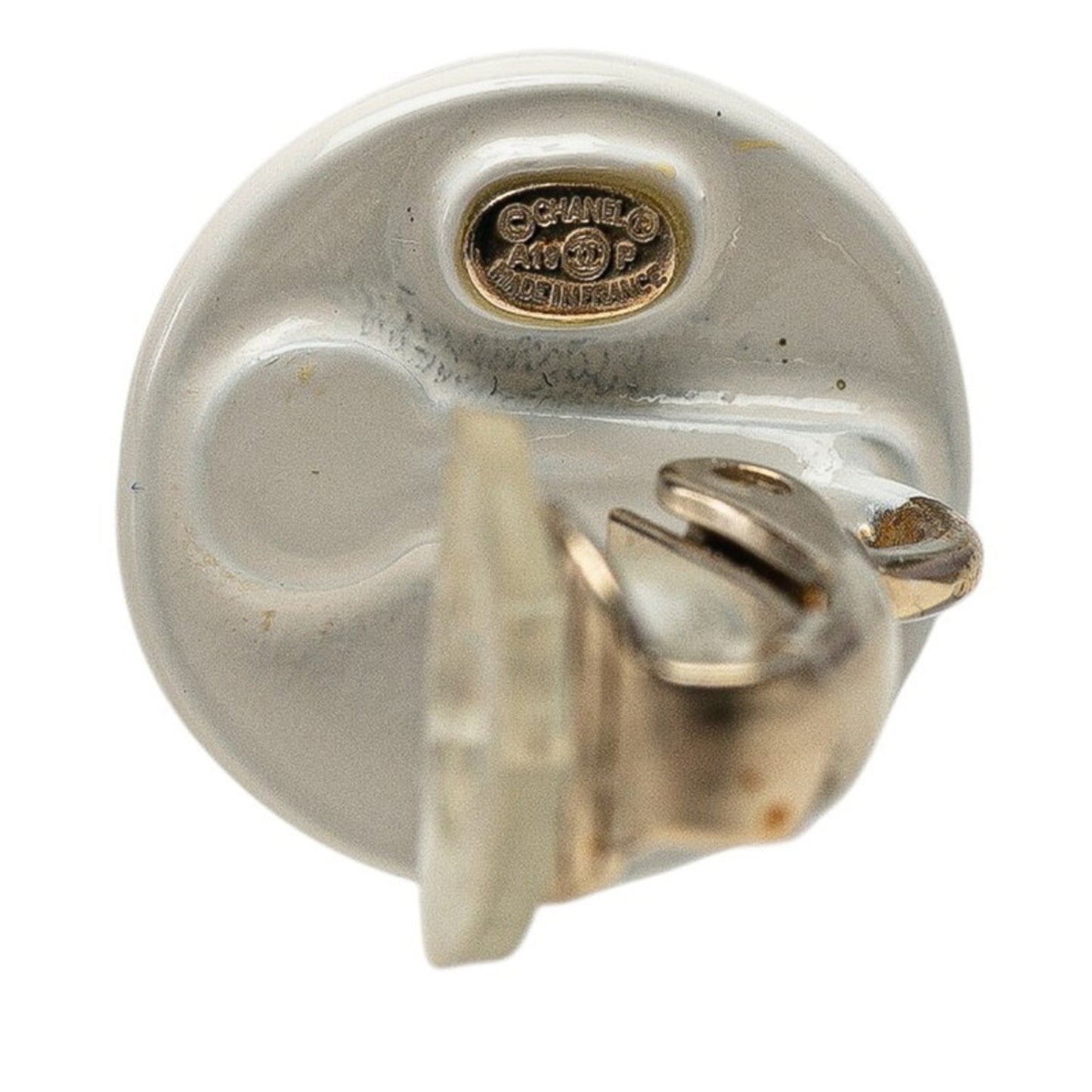 CHANEL Coco Mark Earrings in White Metal for Women