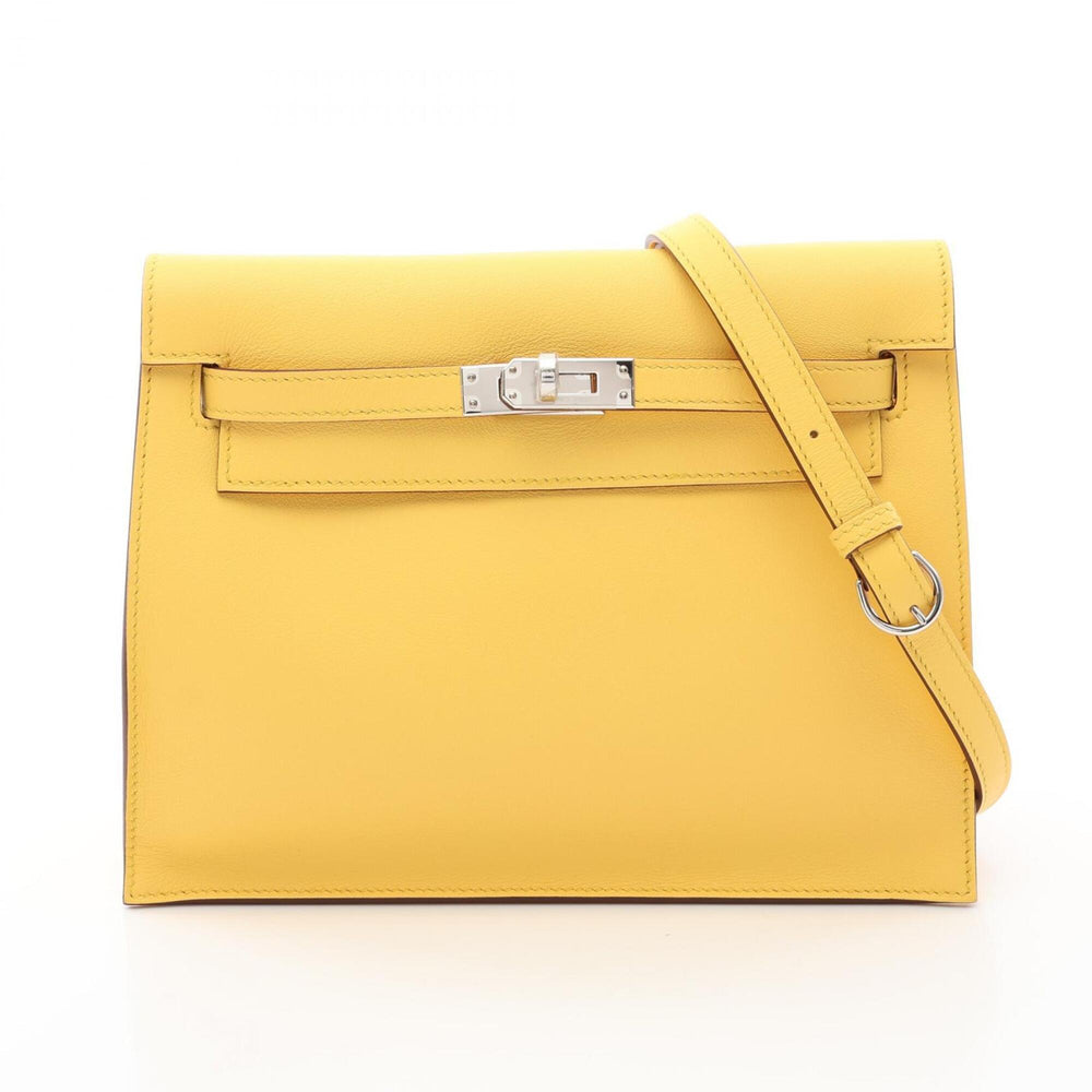 Hermes Kelly Dance II Shoulder Bag/Handbag, Leather, Calfskin (Cowhide), Veau Swift, Women's, Yellow — New - Store Return