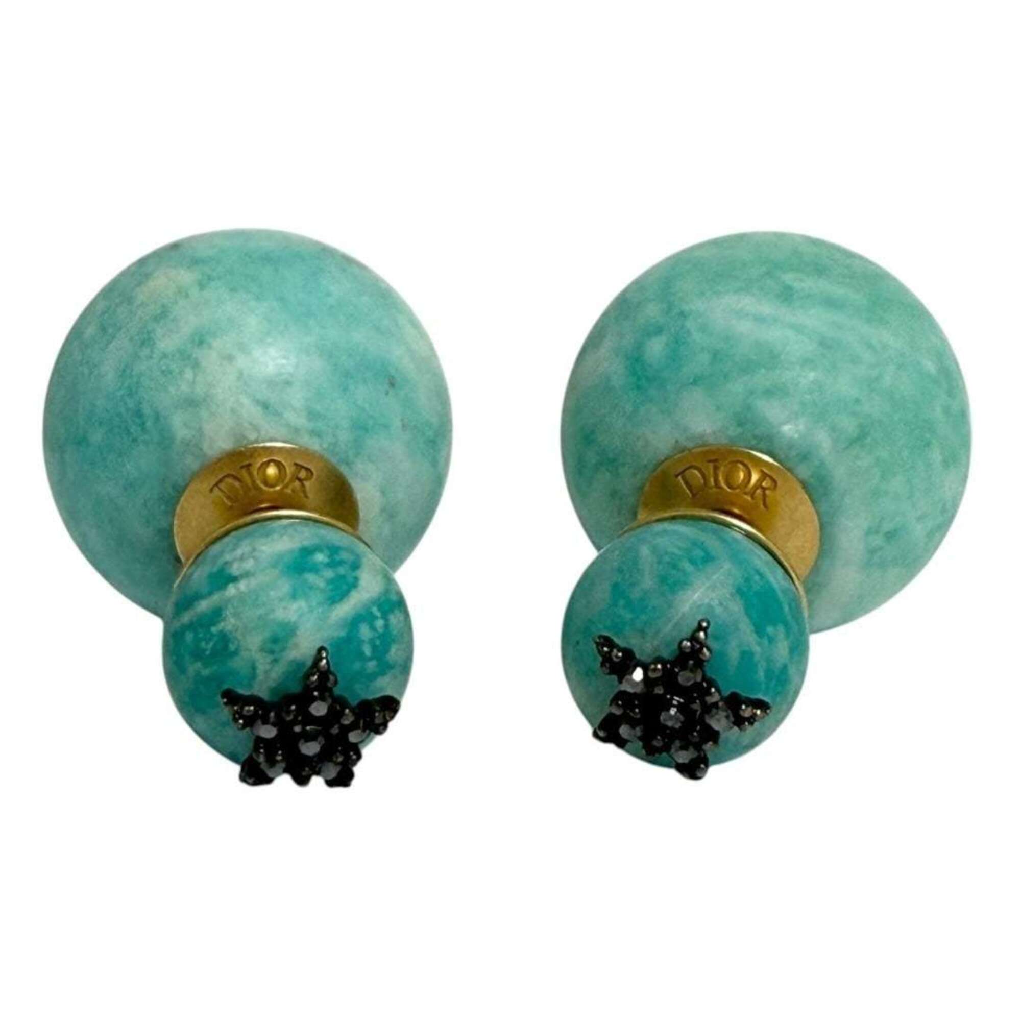 Christian Dior Dior Women's Tribal Earrings, Turquoise Blue — Like New