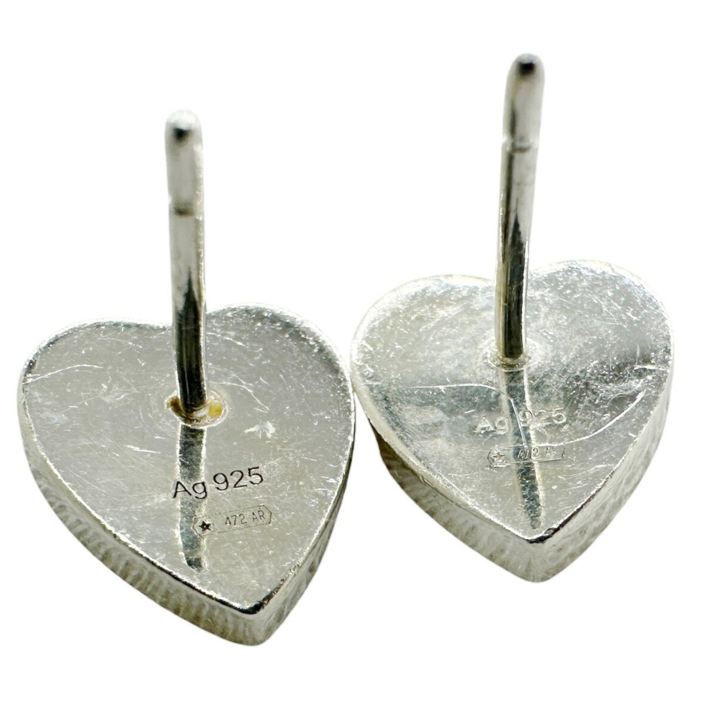 GUCCI Gucci Earrings Heart Silver 925 Women's Trademark Shape 223990 J8400