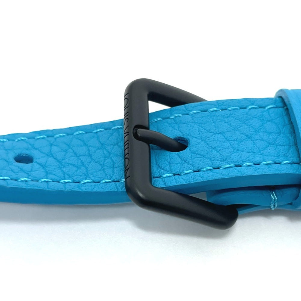 LOUIS VUITTON M55925 Monogram Empreinte Triangle Shoulder Bag Leather Men's Turquoise Blue S-210316-20 — Like New