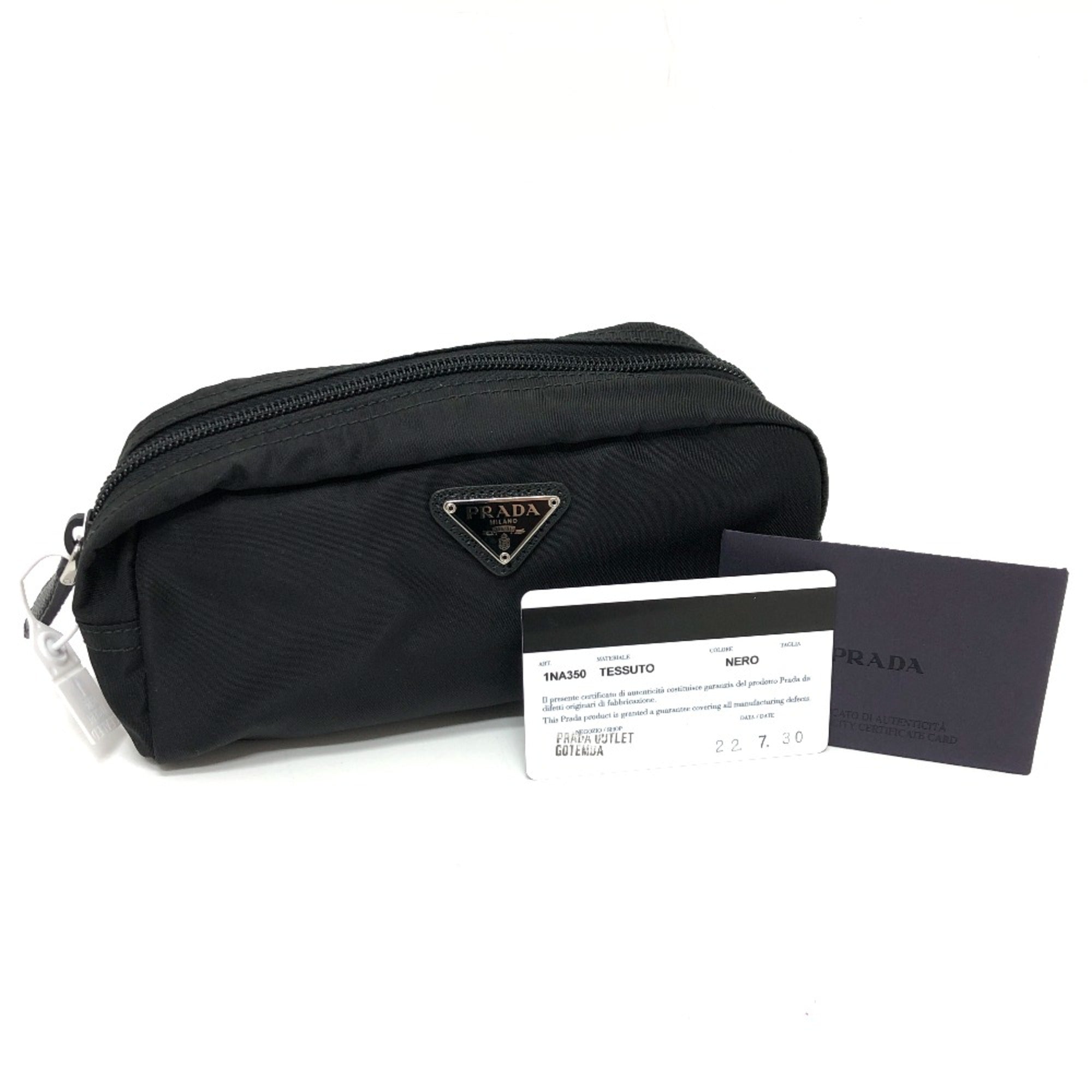PRADA 1NA350 Makeup pouch Cosmetics Pouch Pouch NERO Black — Like New