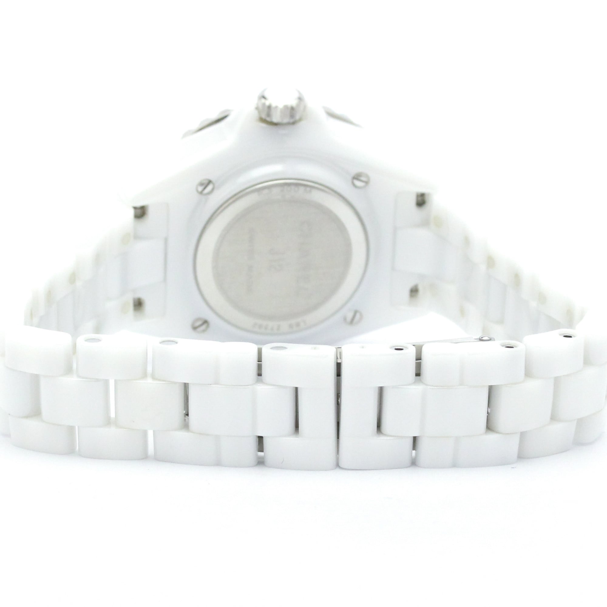 CHANEL J12 Diamond Ceramic Quartz Ladies Watch H5703 Polished — Very Good