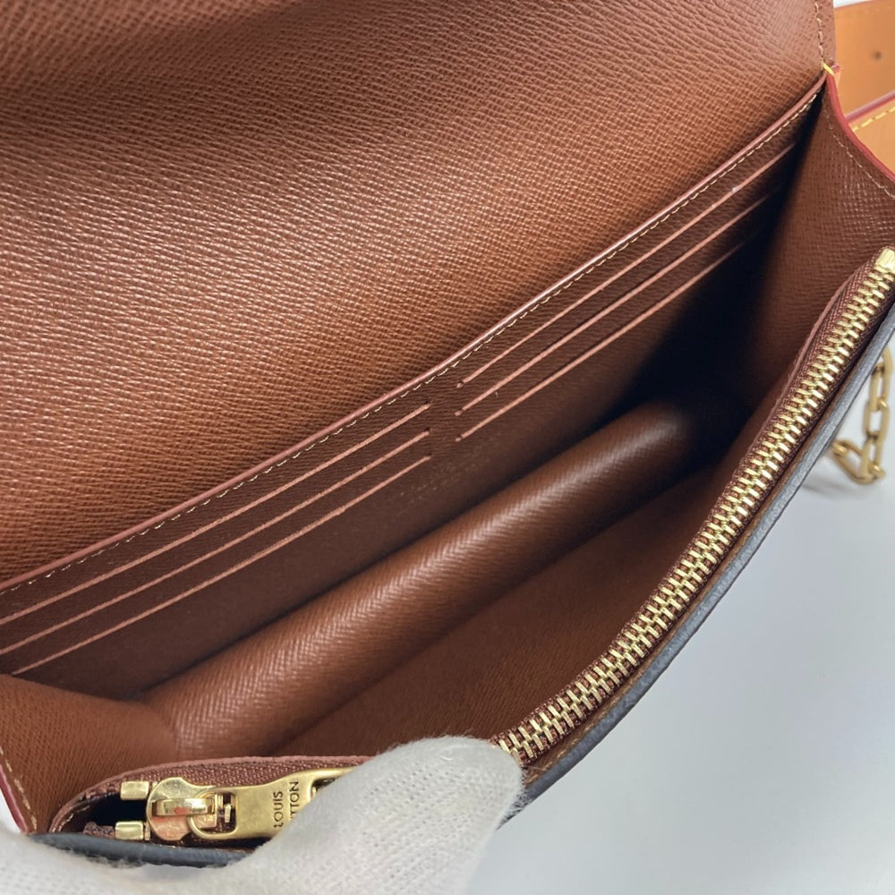 LOUIS VUITTON M44667 Monogram S-Lock Belt Pouch PM, Bag, Shoulder Waist Canvas, Women's, Brown, Like New — Like New