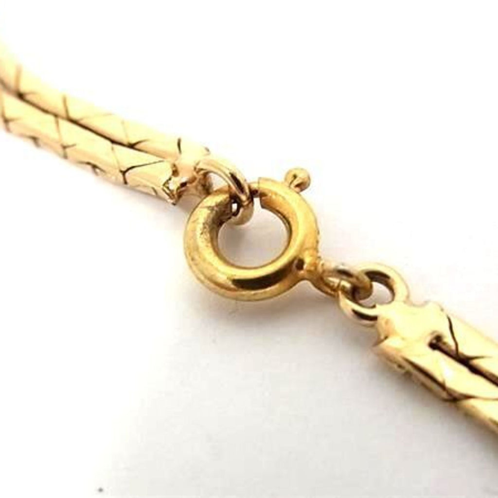 Christian Dior Women's Gold Metal Rhinestone Bracelet