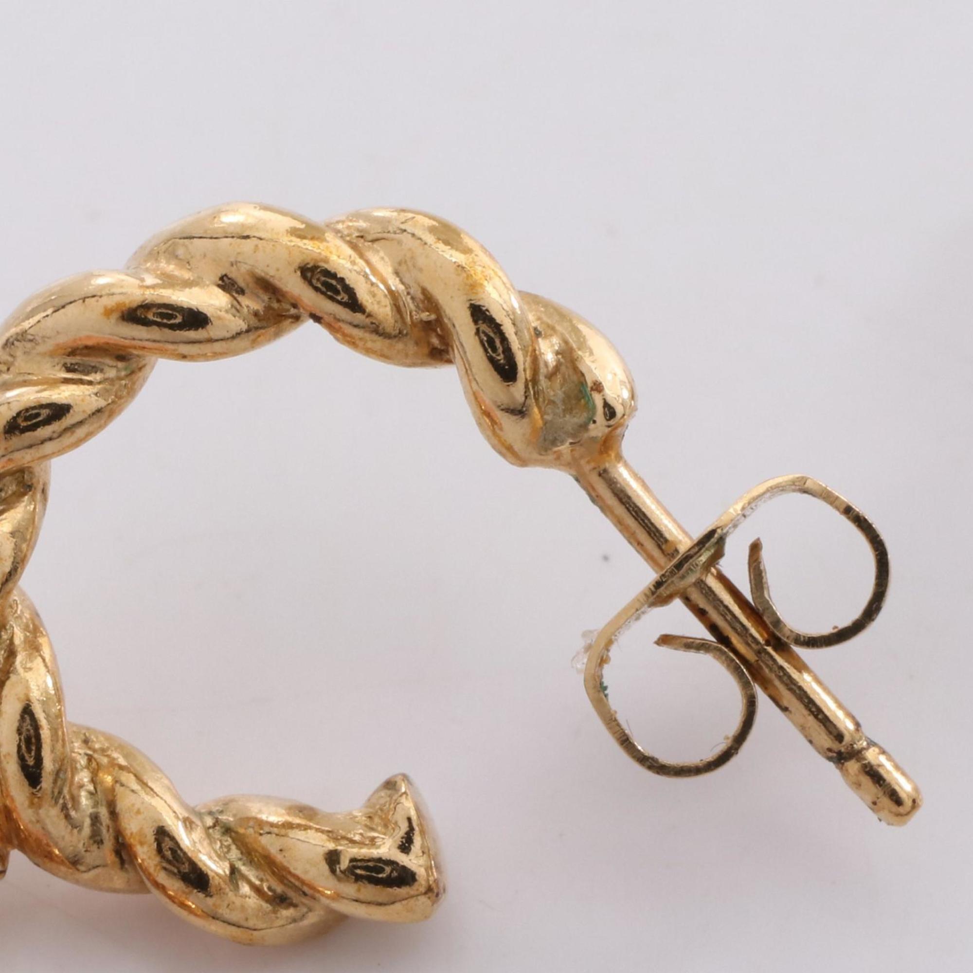 Louis Vuitton Boucle d'Oreille Sweet Monogram Earrings, Gold Plated, Women's, Gold, Pink, and Blue, M65754