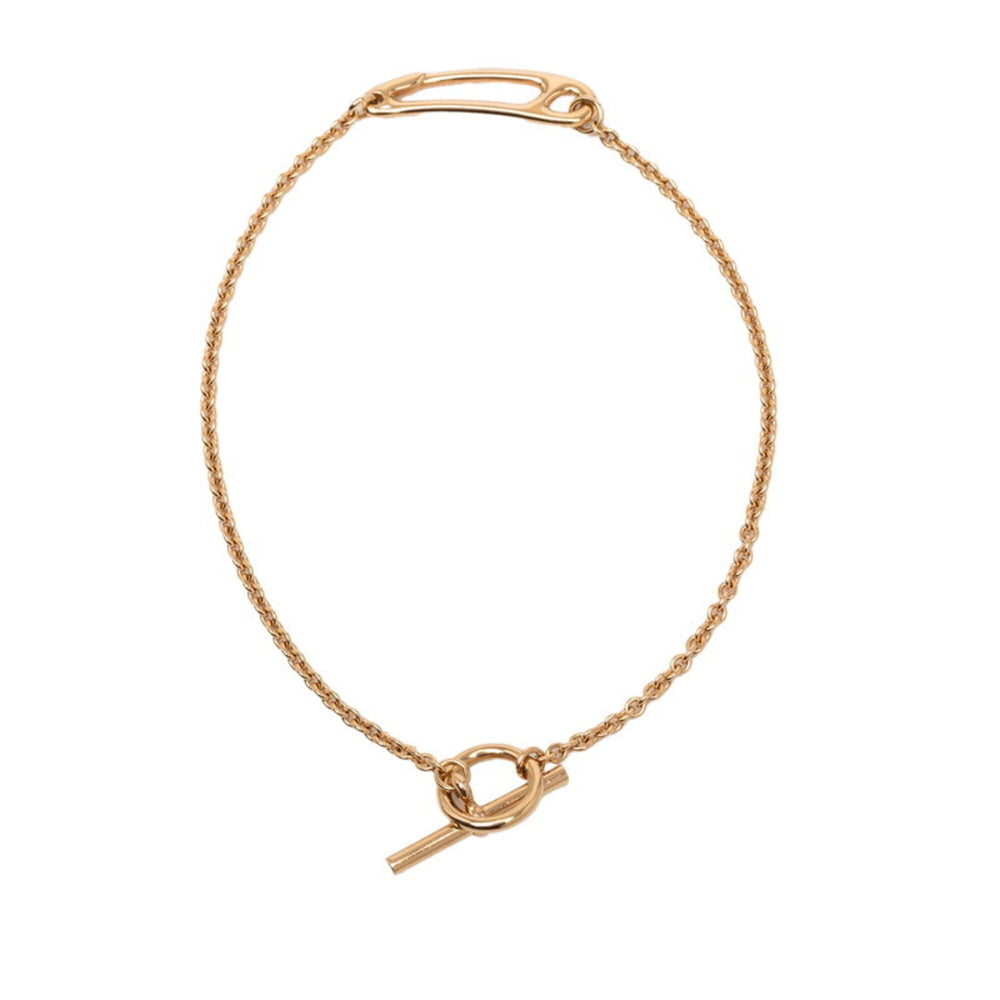 Hermes Chaine d'Ancre Mini Punk ST Bracelet 18KPG Pink Gold 750 Women's HERMES — Like New