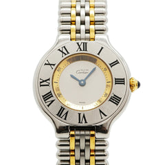 Cartier Must 21 SM W10075F4 Silver Dial Women's Watch — Good