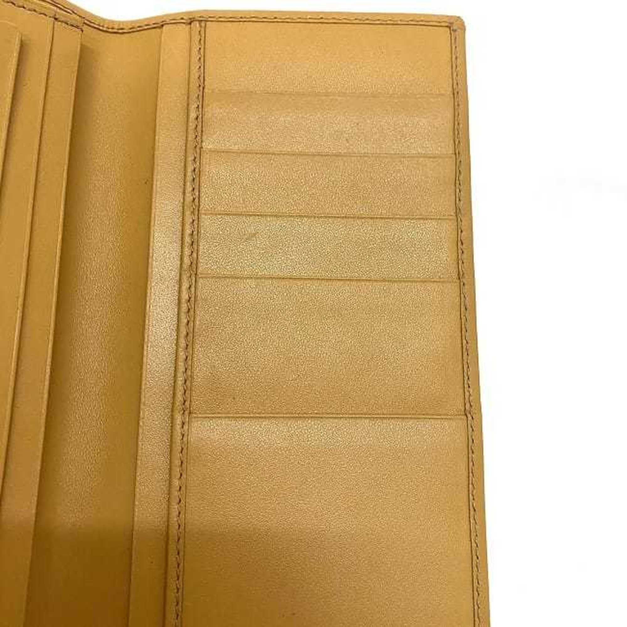 Celine Bi-fold Long Wallet ec-21979 Brown Beige Macadam Billfold PVC Leather M13 CELINE Women's Men's Unisex