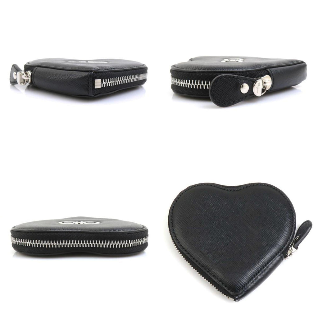 Salvatore Ferragamo Gancini Leather Wallet with Coin Purse, Black, Women's, H31894a