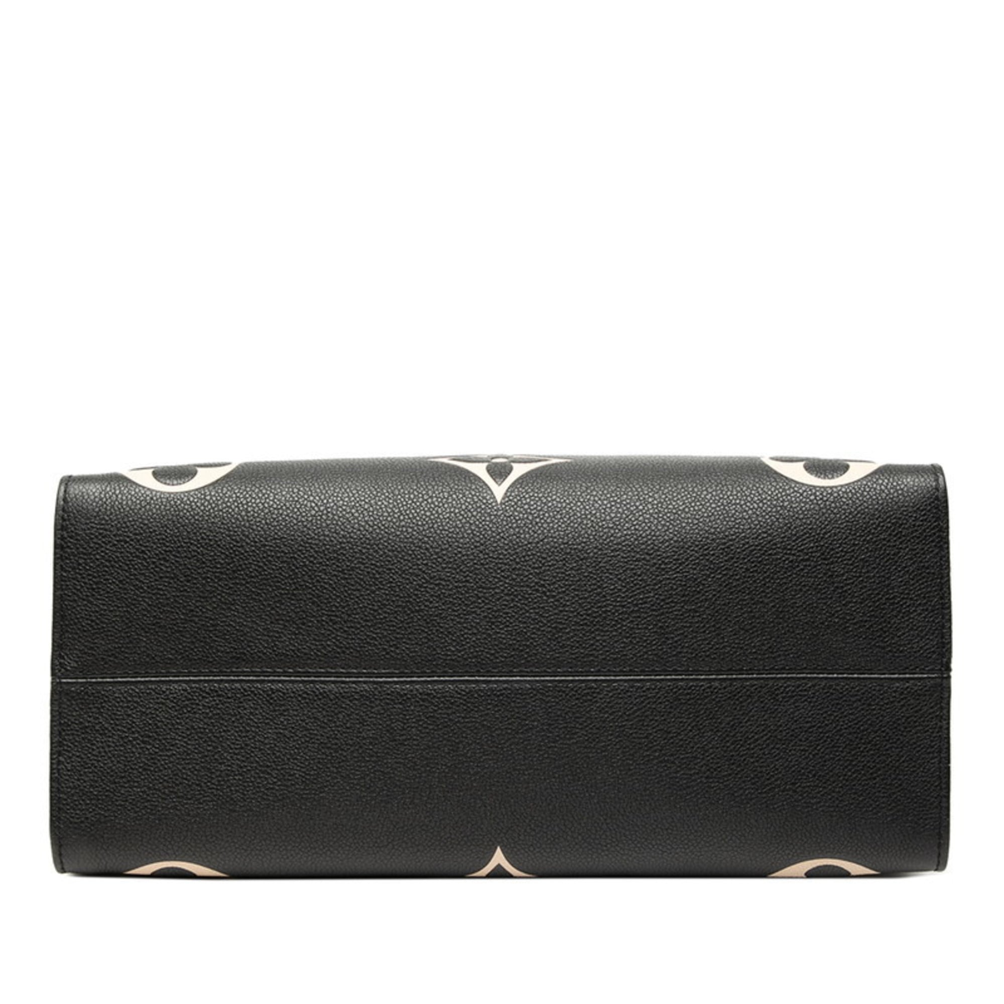 Louis Vuitton Two-Tone Monogram Empreinte On-the-Go MM Tote Bag/Shoulder Bag M45495 Black/Beige Leather Women's LOUIS VUITTON