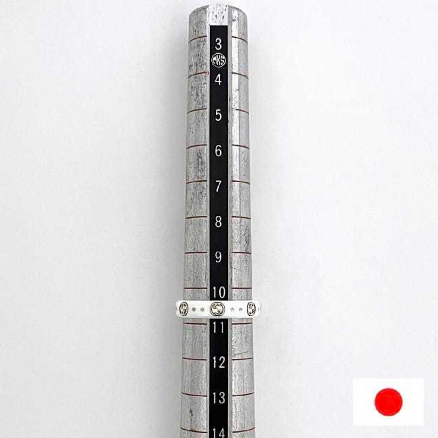 Gucci Icon Ring f-22977 White Yellow Gold Interlocking 679262 J85V5 8062 JP11 750 Ceramic GUCCI GG 18K Women's YG