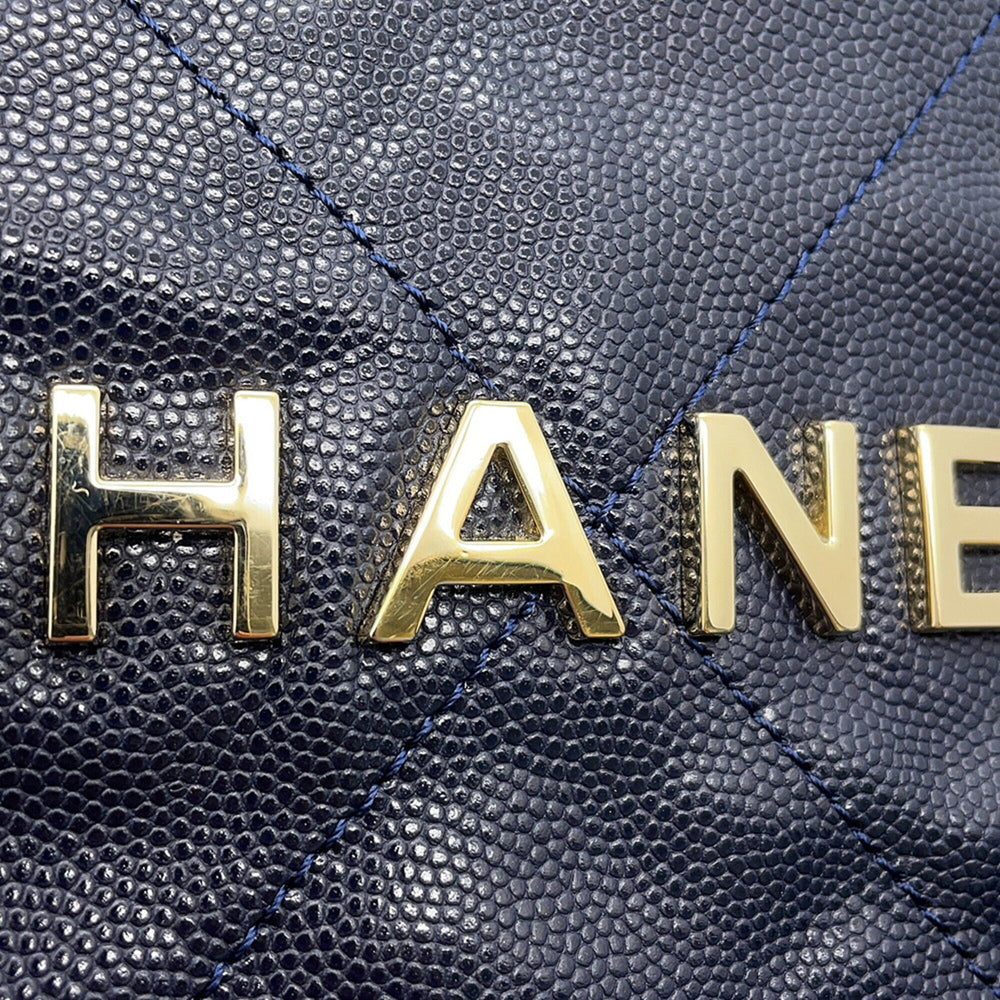 Chanel Backpack, 22 Large Caviar Skin AS3313, CHANEL Handbag, Women's — Like New