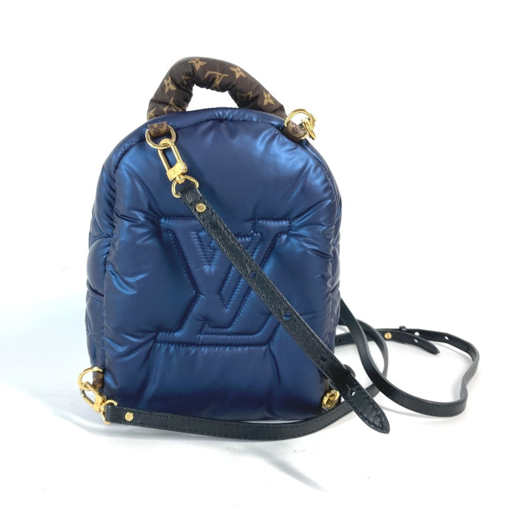 LOUIS VUITTON M21060 Monogram Palm Springs Backpack MINI Rucksack Nylon Canvas Women's Navy MO-240630-15 — Like New