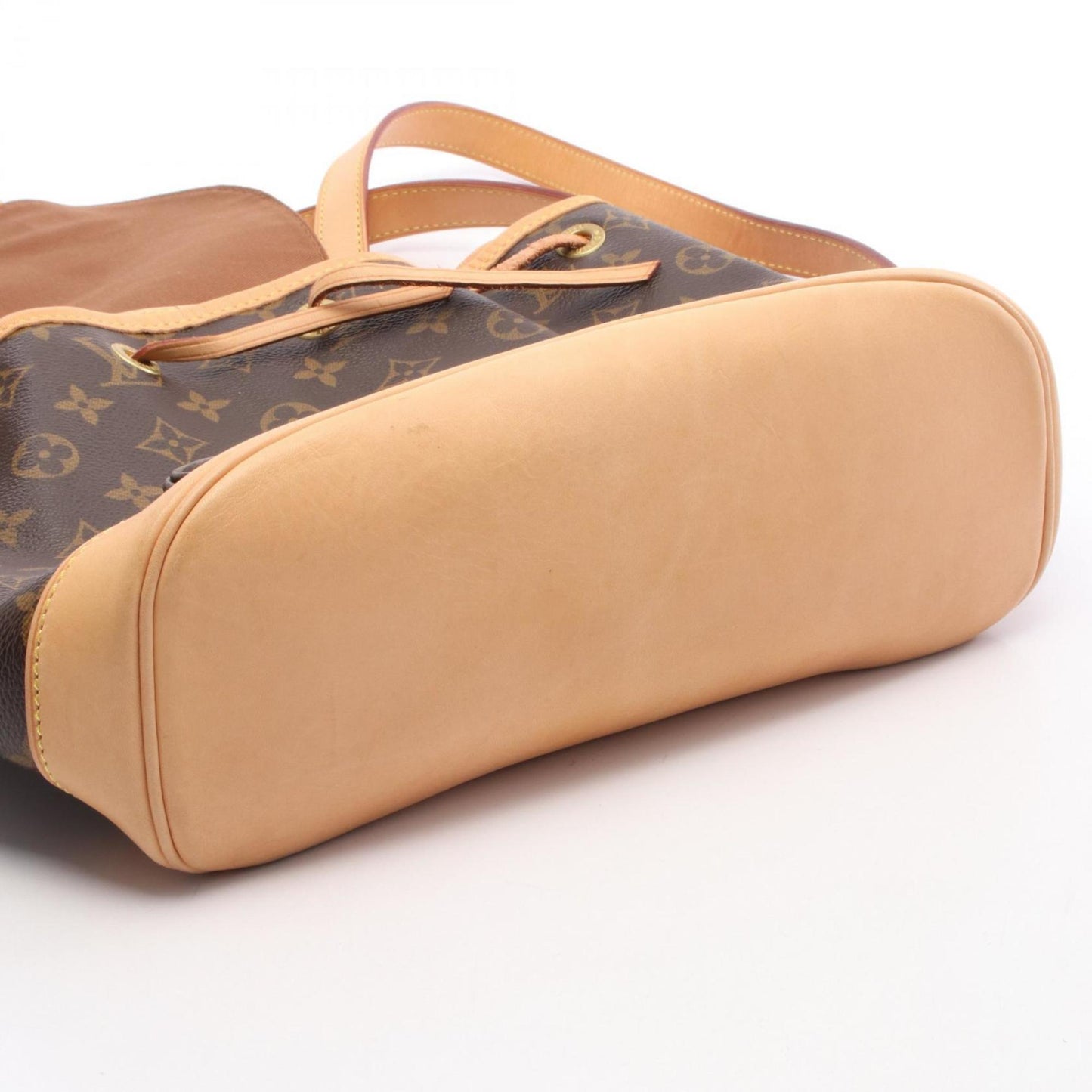 Louis Vuitton Montsouris MM Monogram Backpack, Coated Canvas and Leather, Brown, M51136, Women's