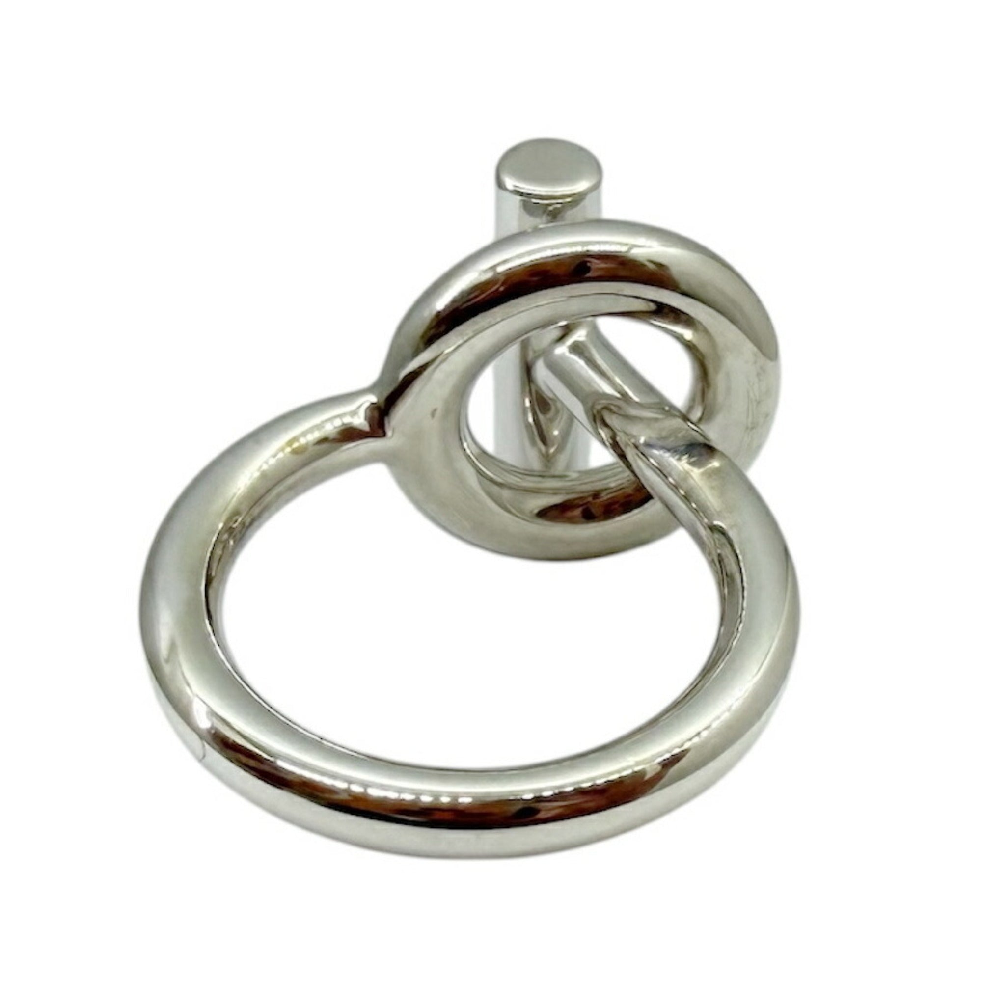 HERMES Echappé Ring, Silver #52, AG925, for Men and Women — Like New