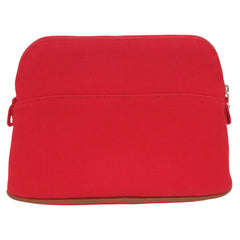 Hermes Bolide Pouch Mini Handbag Cotton Red 0027 HERMES — Like New