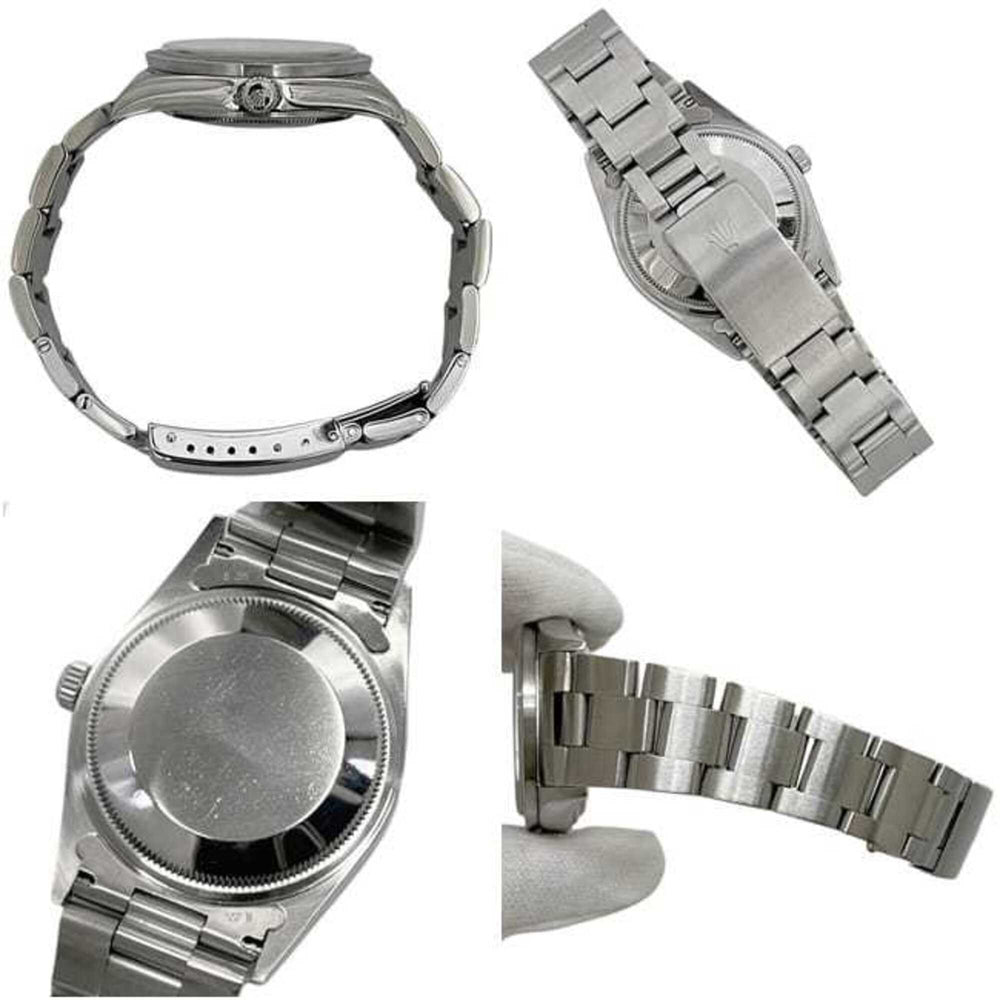 Rolex Air-King Black Silver 14010 Watch - Overhauled, Polished, Stainless Steel, Automatic, P-series, Men's, Dial — Very Good