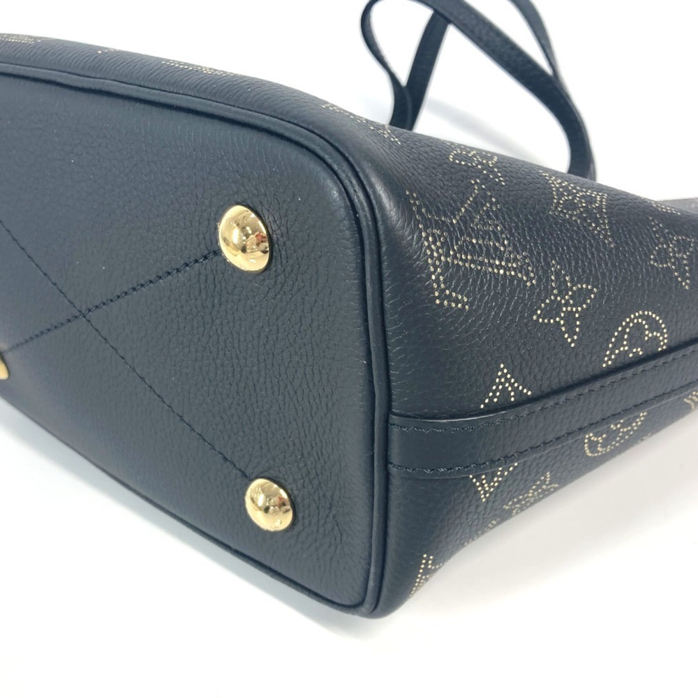 LOUIS VUITTON M23393 Monogram Mahina Blossom PM Tote Bag, Crossbody, Handbag, Shoulder Leather, Women's, Black, Like New — Like New