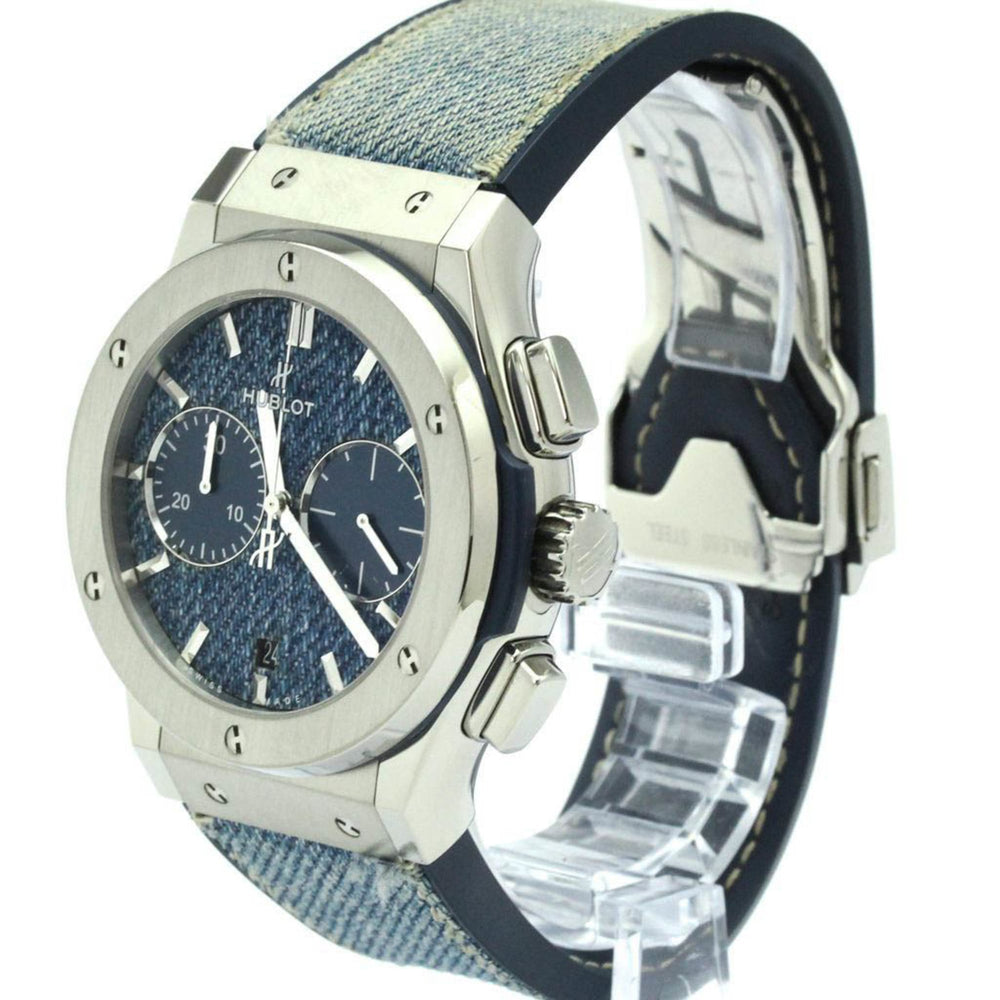 HUBLOT Classic Fusion Jeans Mens Watch 521.NX.2770.NR Polished — Very Good