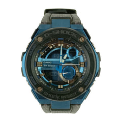 CASIO Casio Watch G-SHOCK G-STEEL G-Shock G-Steel GST-200CP-2AJF Black & Blue Dial Resin Stainless Steel Men's Digital Quartz — Good
