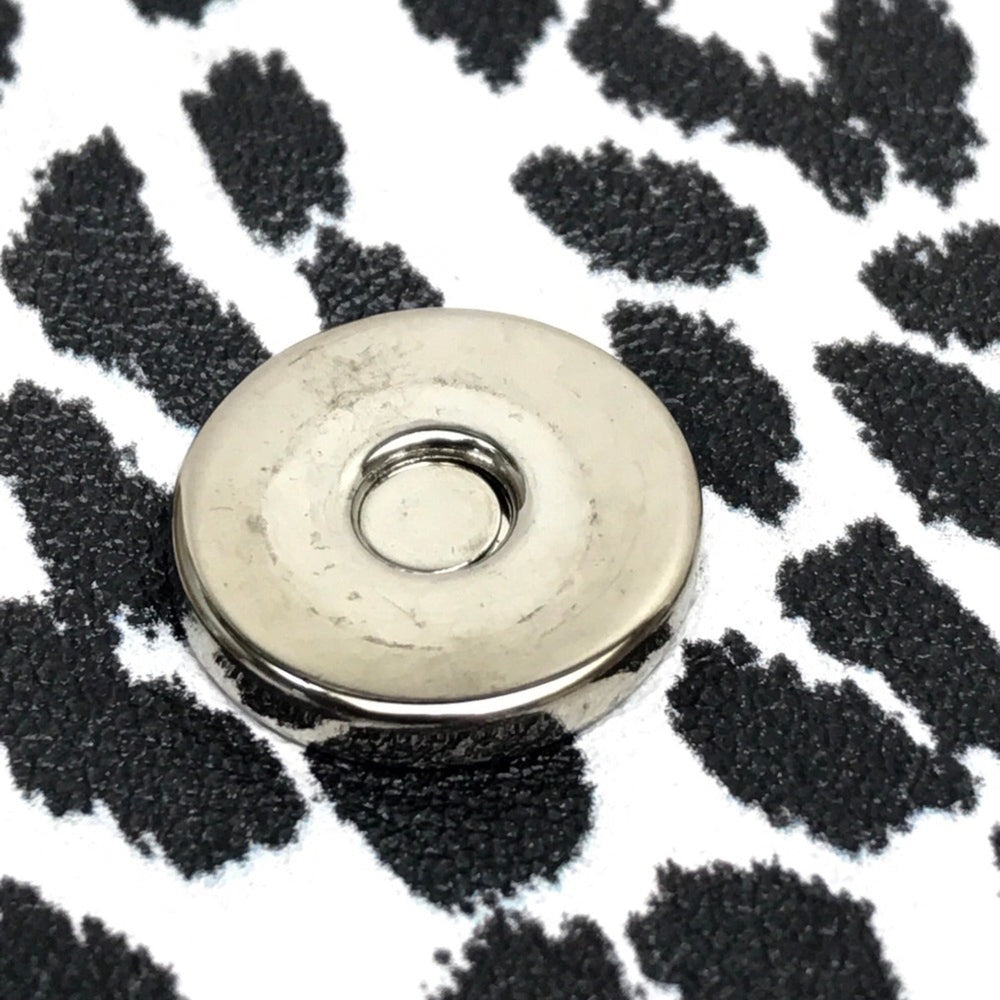 SAINT LAURENT Saint Laurent Paris 326079 Cassandra Leopard Bag Clutch Calf Leather Women's White Black — New - Store Return